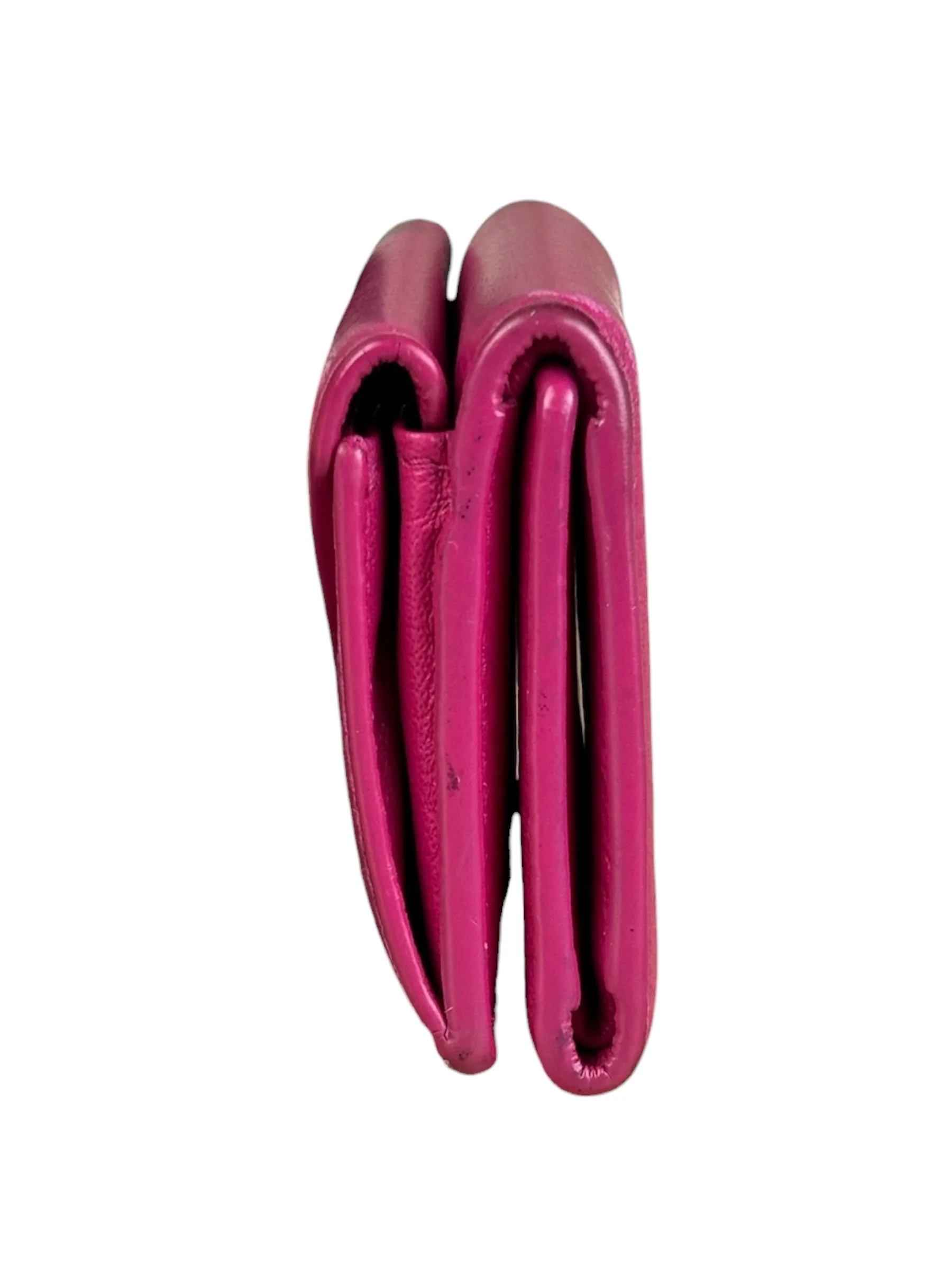 Balenciaga Hot Pink Papier Mini Wallet - Image 3