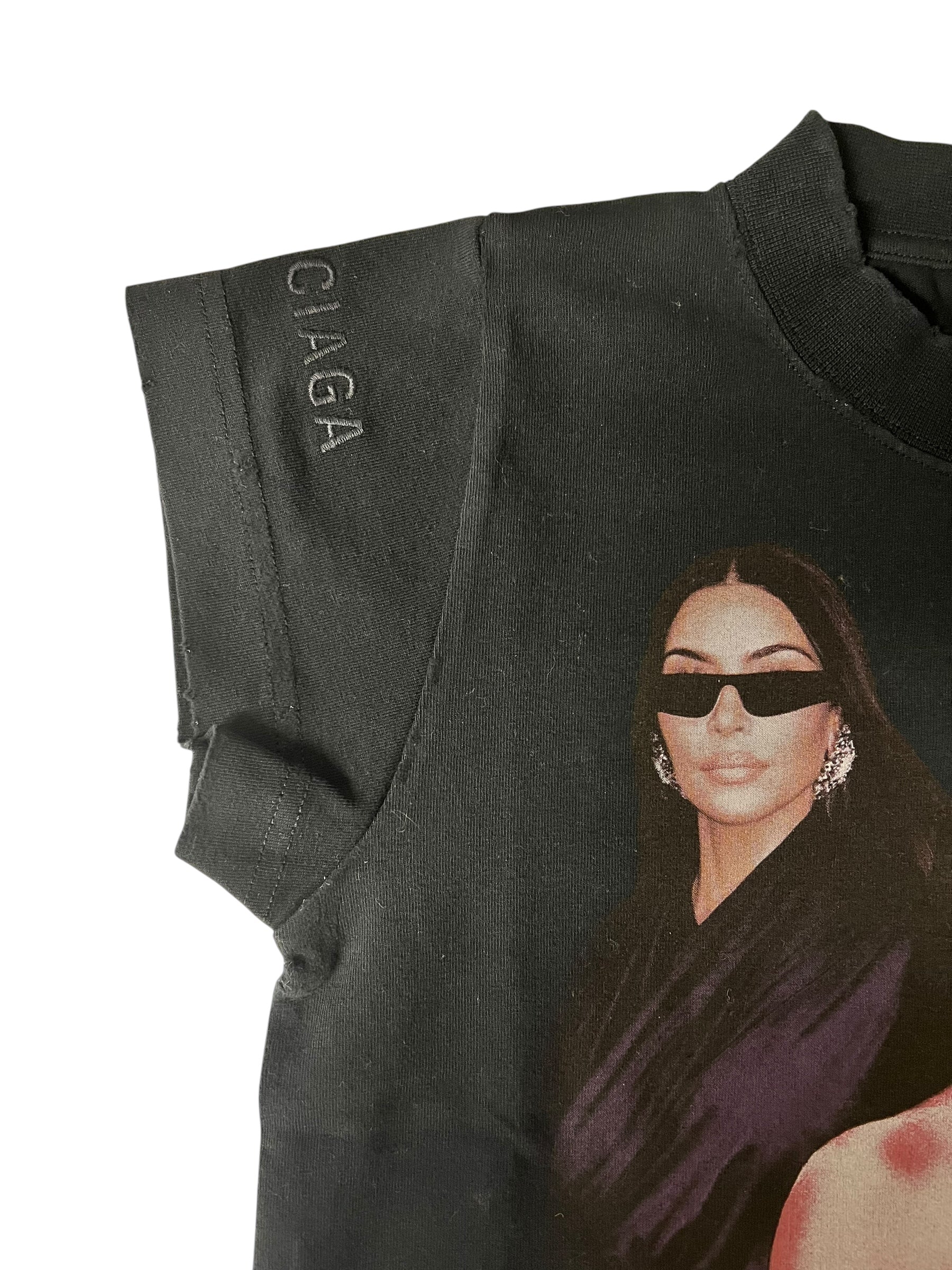 Balenciaga Kim K Distressed Baby Tee - Image 3