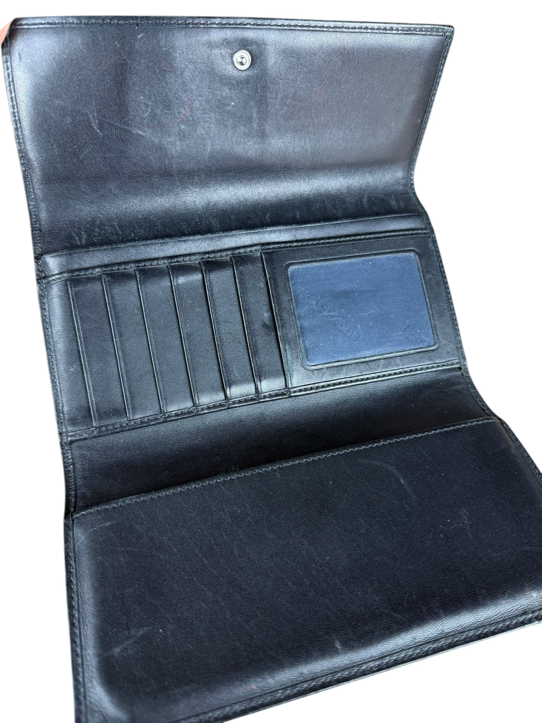Coach Vintage Signature C Long Wallet Black - Image 10
