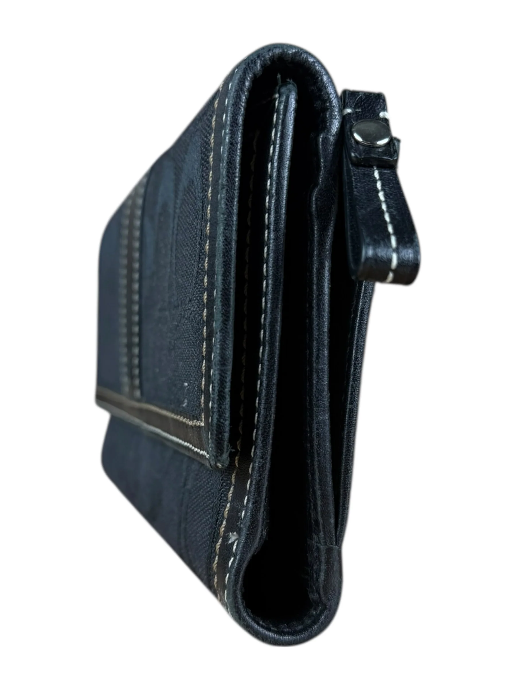 Coach Vintage Signature C Long Wallet Black - Image 5