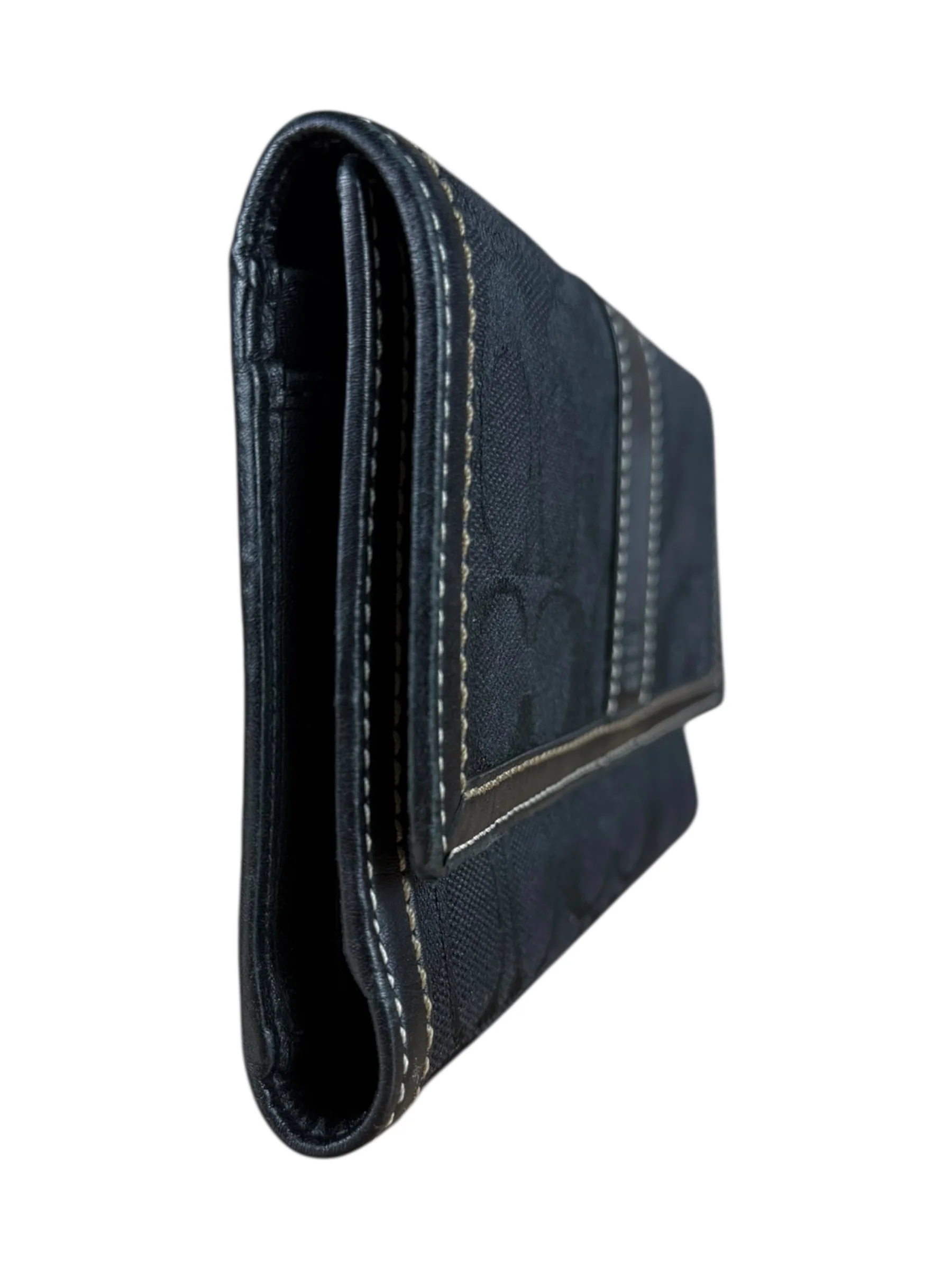 Coach Vintage Signature C Long Wallet Black - Image 6