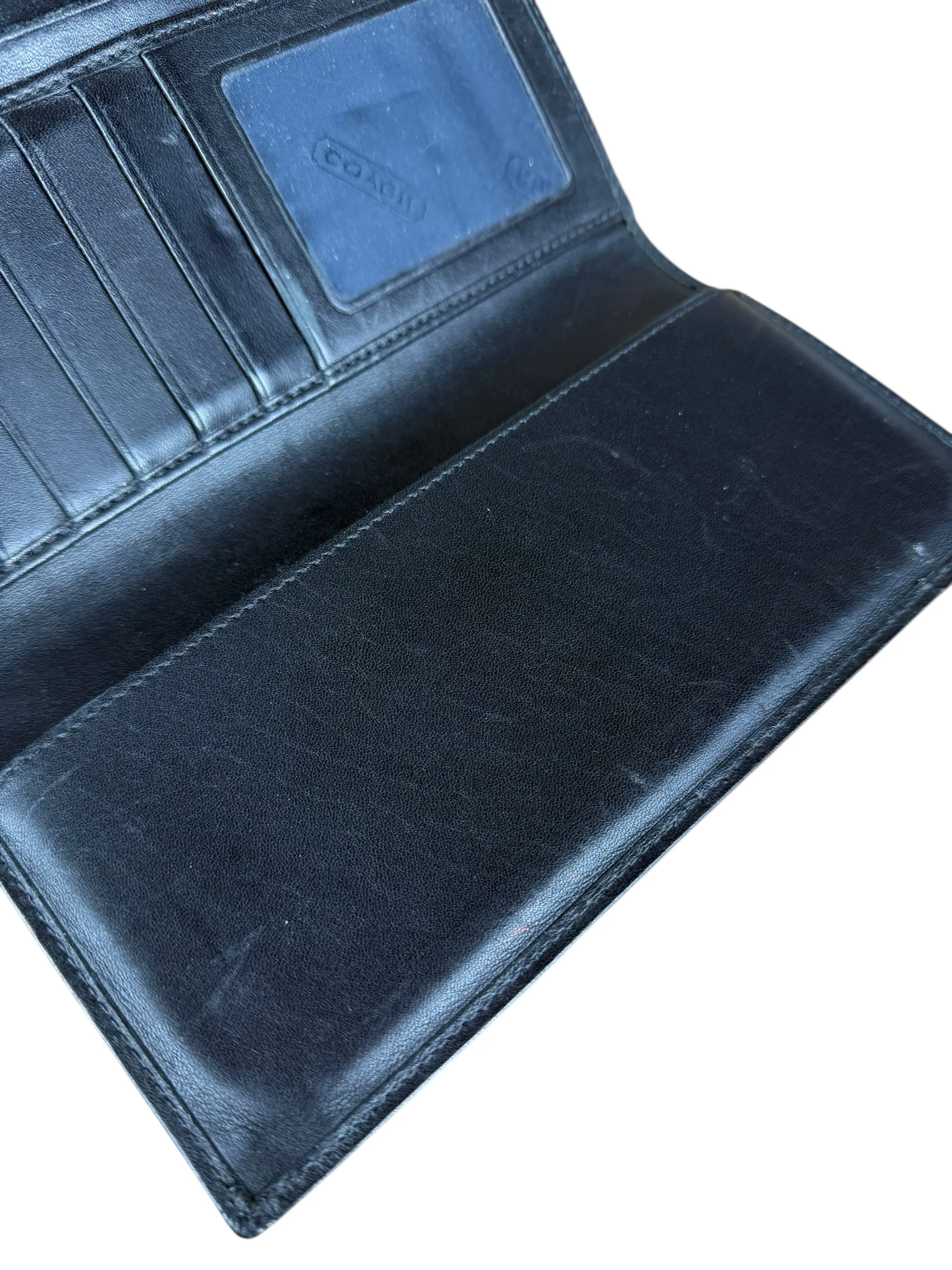 Coach Vintage Signature C Long Wallet Black - Image 7