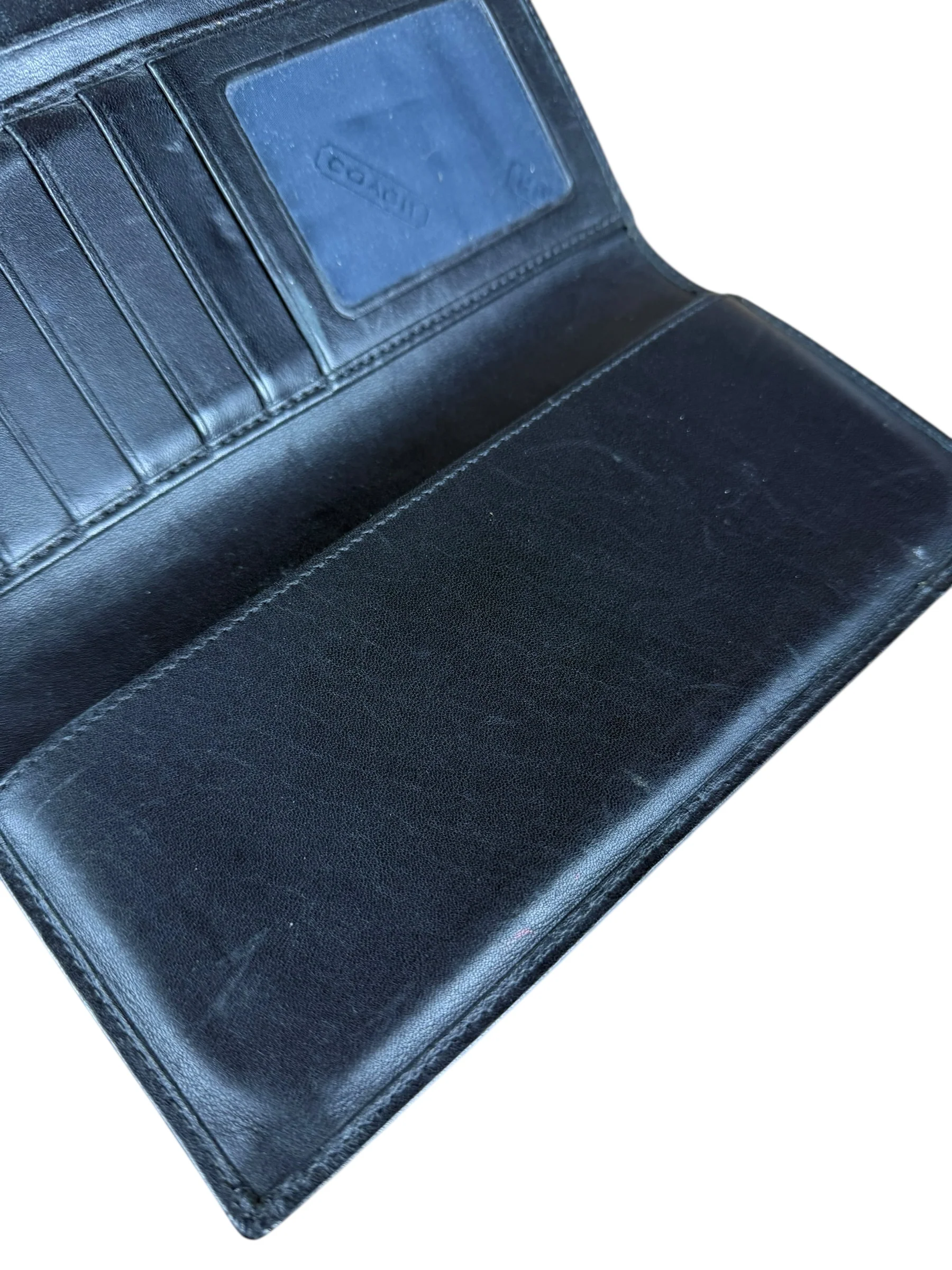Coach Vintage Signature C Long Wallet Black - Image 8