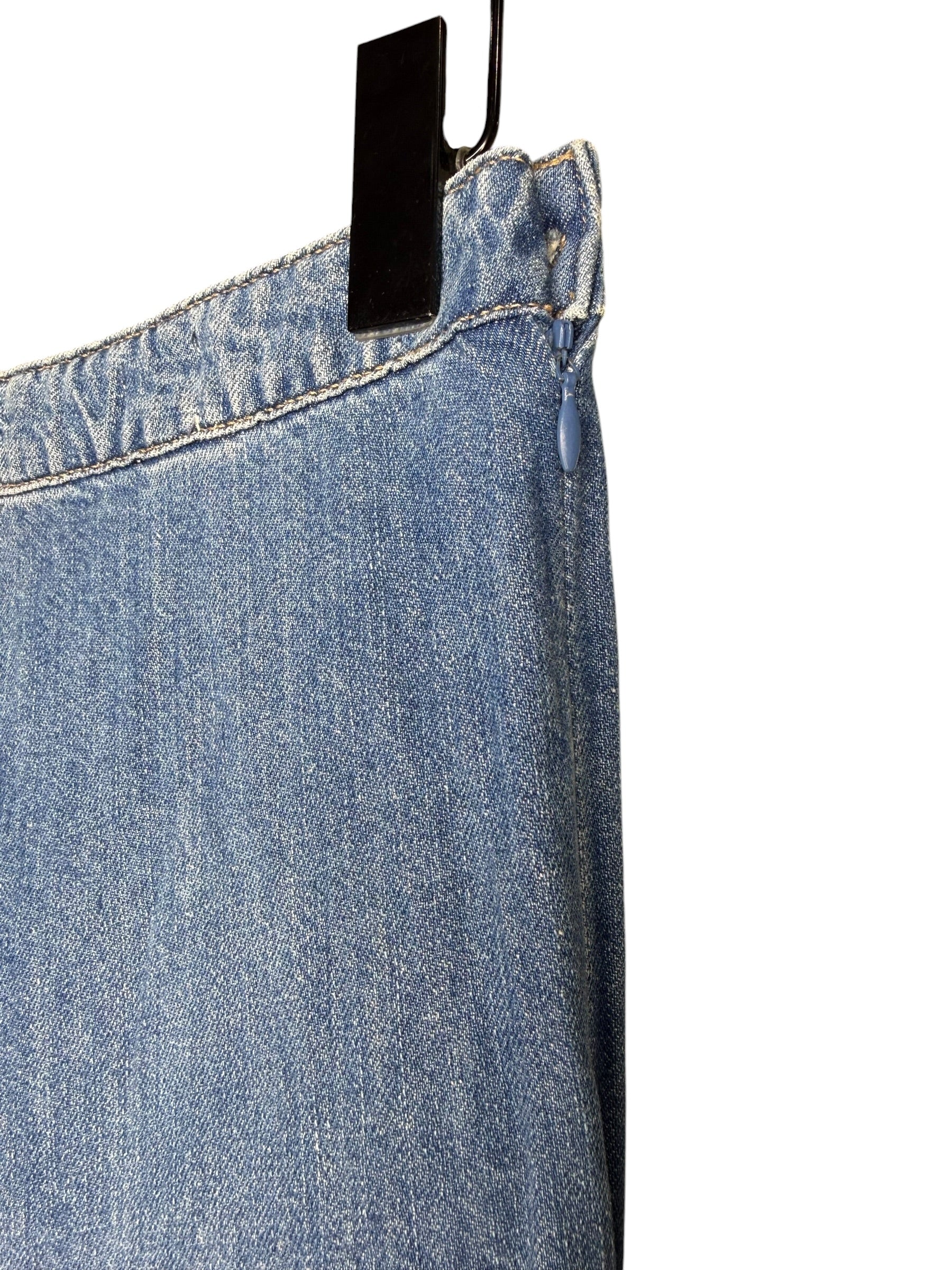 Nili Lotan Denim Skirt - Image 4