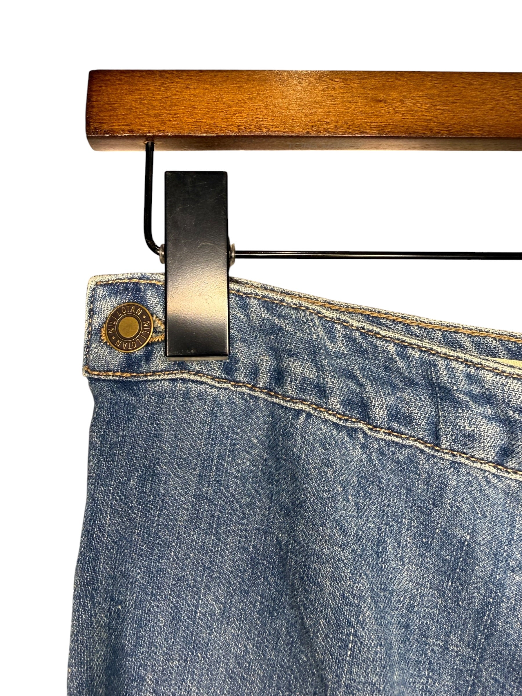 Nili Lotan Denim Skirt - Image 5