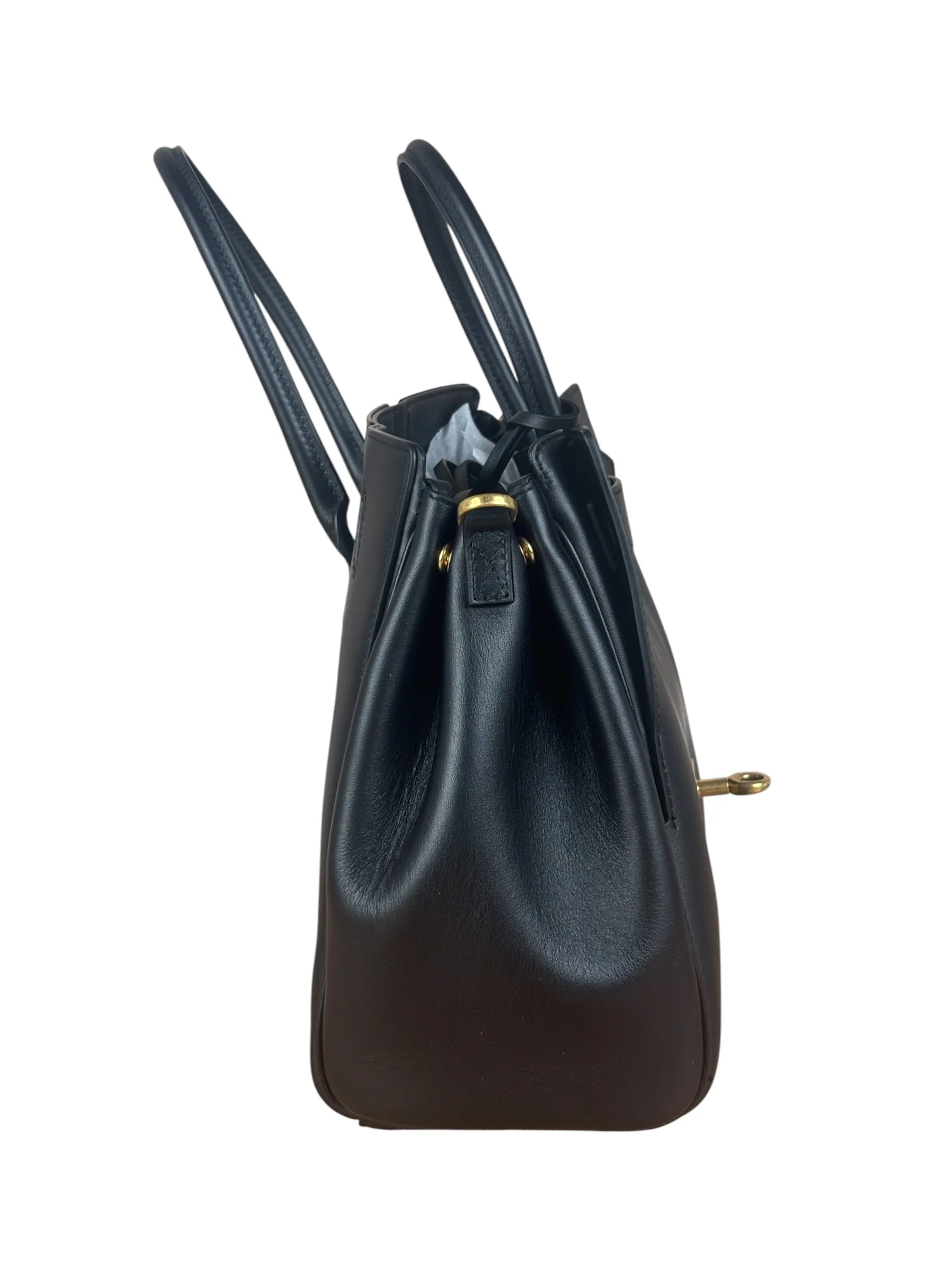 Balenciaga Black Leather Bel Air Carry All Two-Way Bag - Image 4