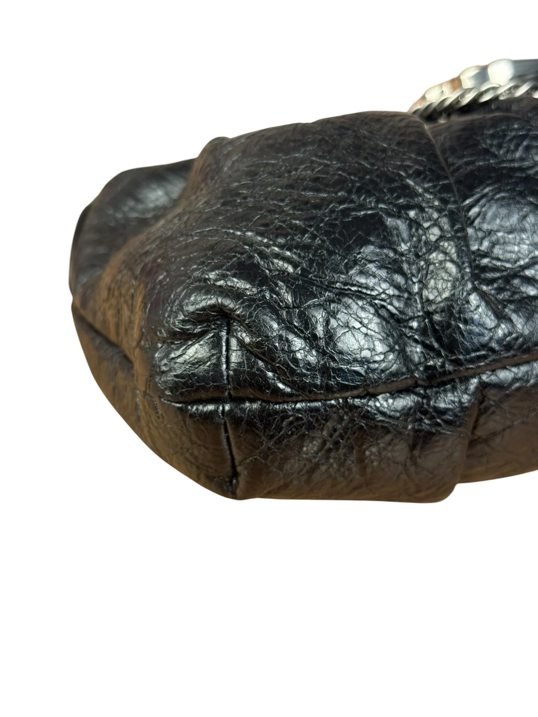 Balenciaga Black Leather Pamela Small Shoulder Bag - Image 11
