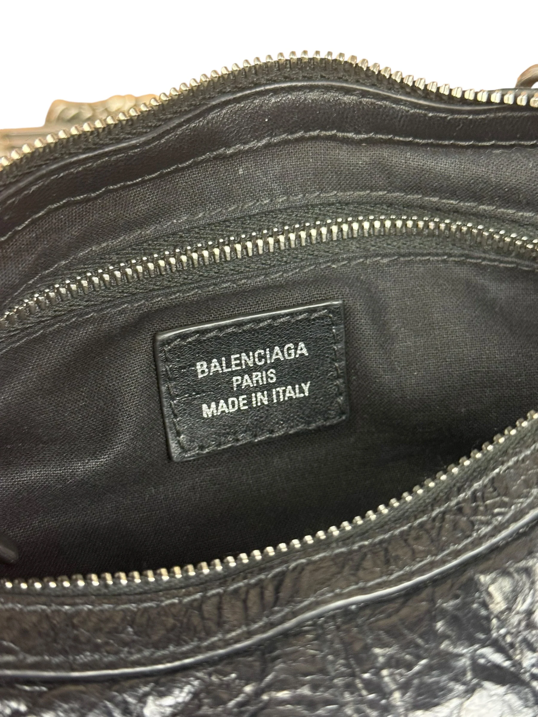 Balenciaga Black Leather Pamela Small Shoulder Bag - Image 12