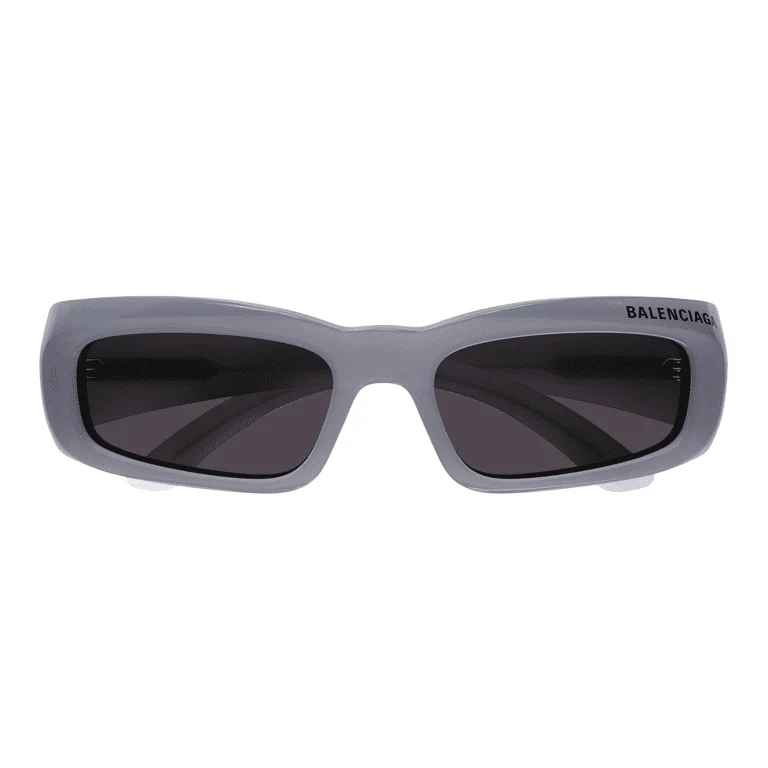 Balenciaga Grey BB0266S Rectangular Logo Sunglasses - Image 2