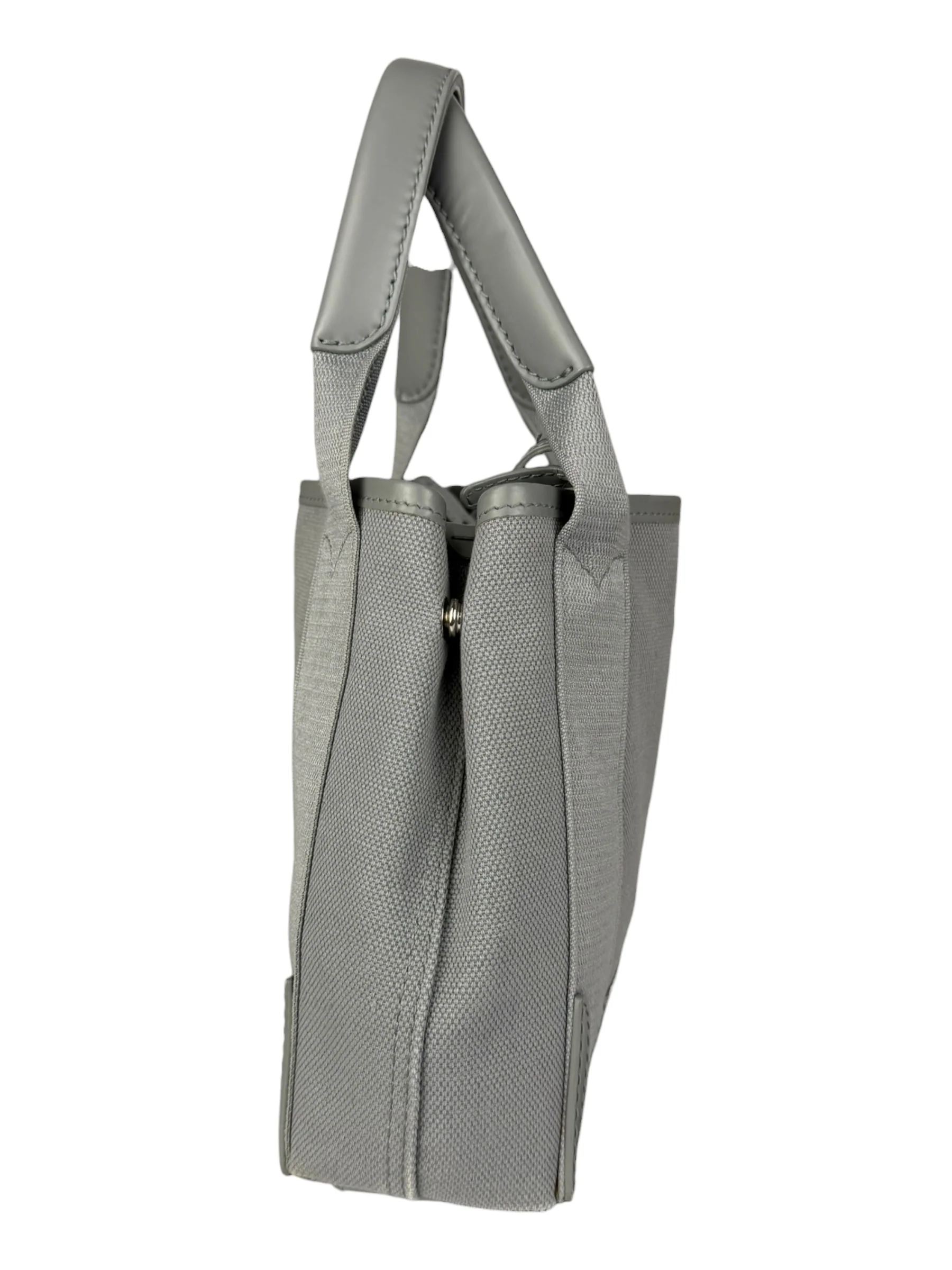 Balenciaga Grey Canvas/Leather Cabas Small 2Way Tote - Image 5