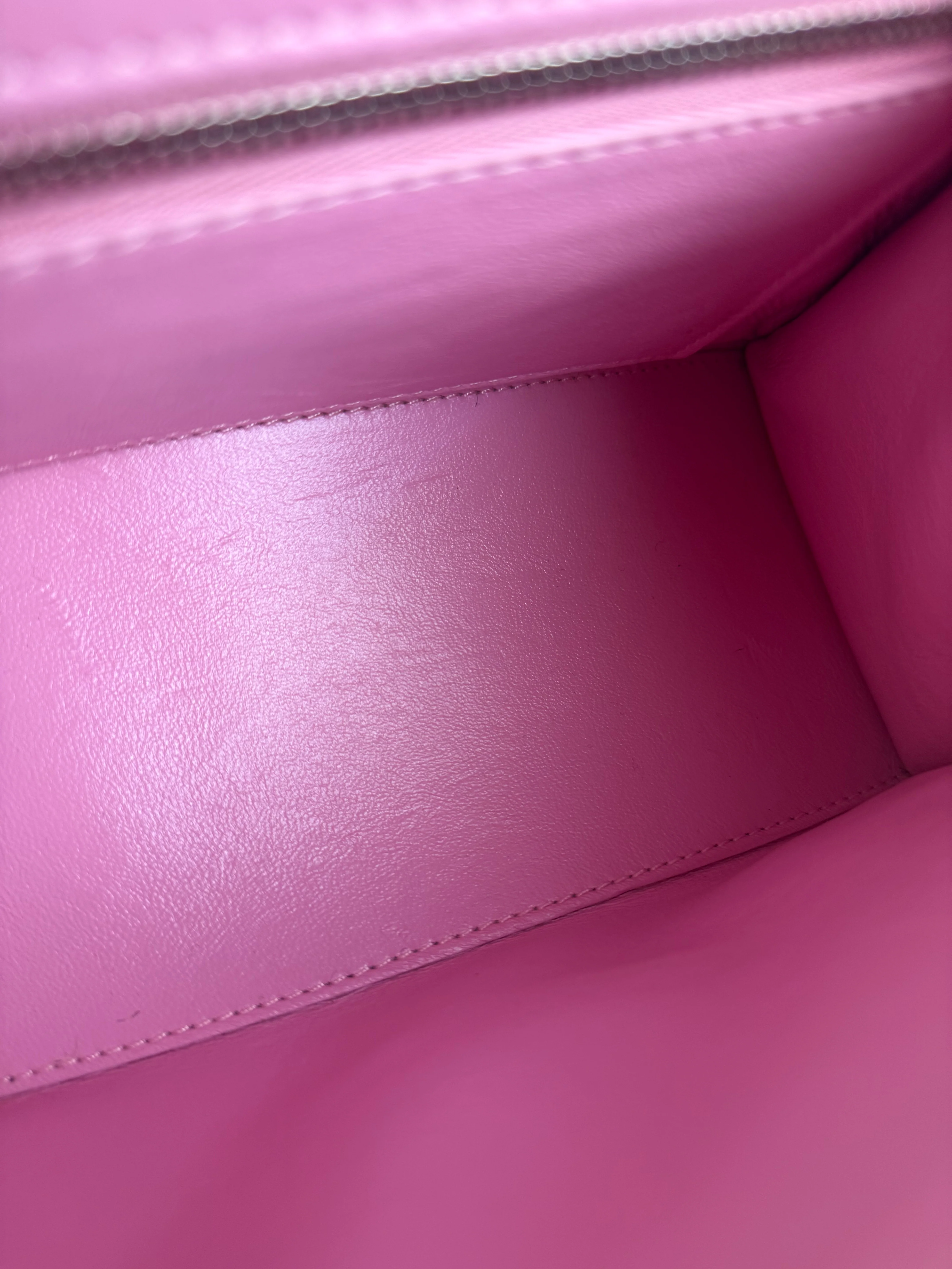 Balenciaga Pink Denim Small Hourglass 2Way Handbag - Image 20