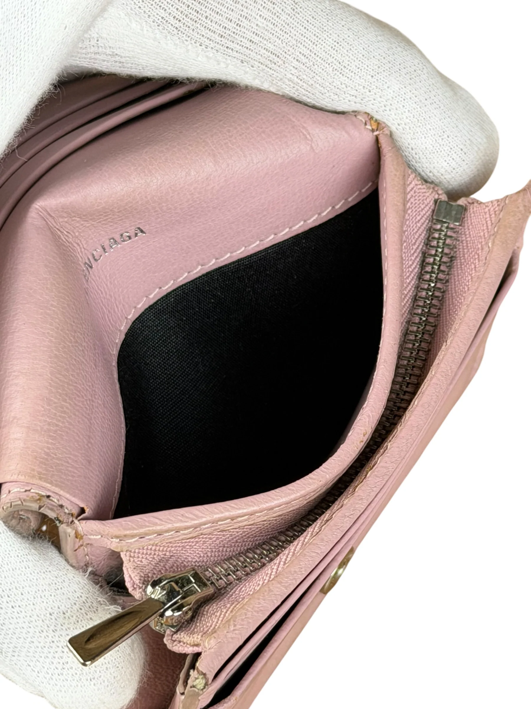 Balenciaga Power Pink Cash/Coin/Card Flap Holder - Image 18