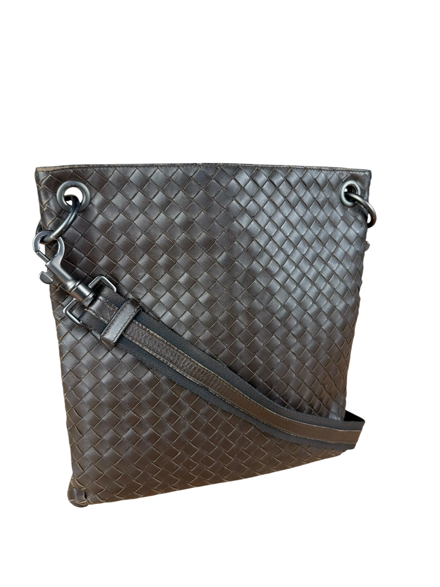 Bottega Veneta Brown Intrecciato Shoulder Bag - Image 2