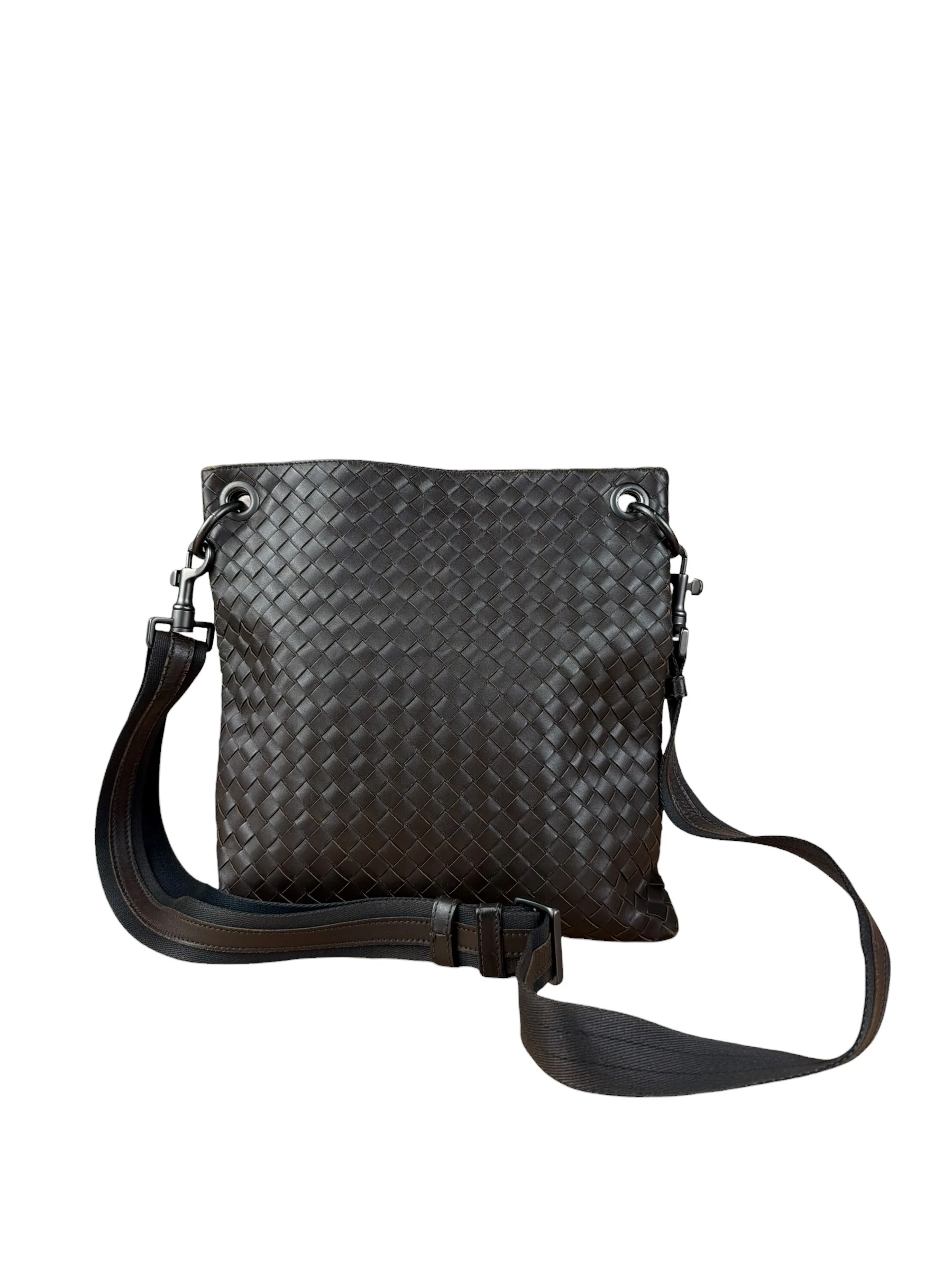 Bottega Veneta Brown Intrecciato Shoulder Bag - Image 7