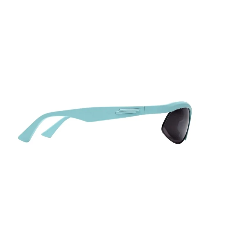 Bottega Veneta BV1114S Blue Sporty Oval Sunglasses - Image 3