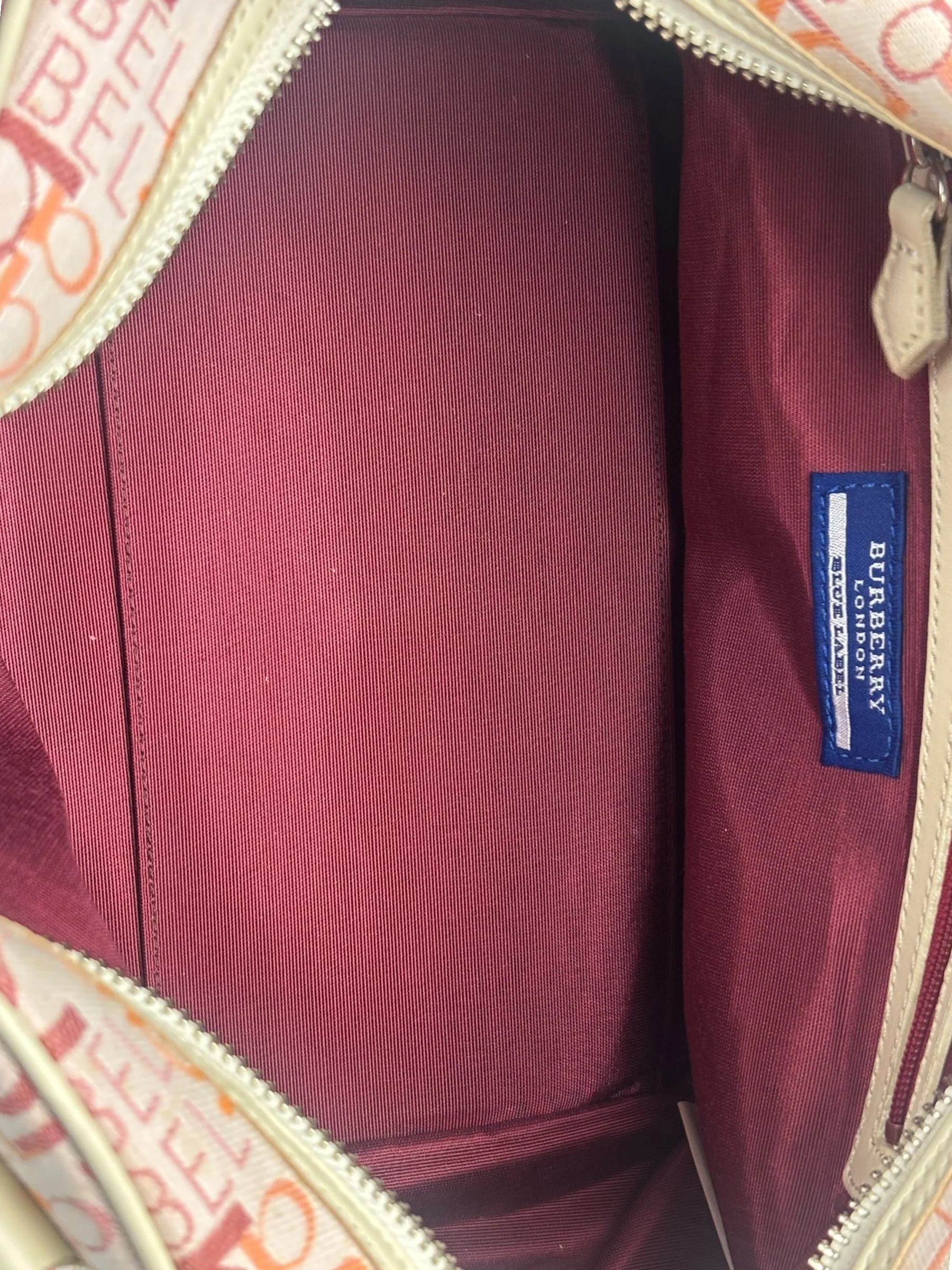 Burberry Blue Label Pink Multi Logo Bowler Bag - Image 8