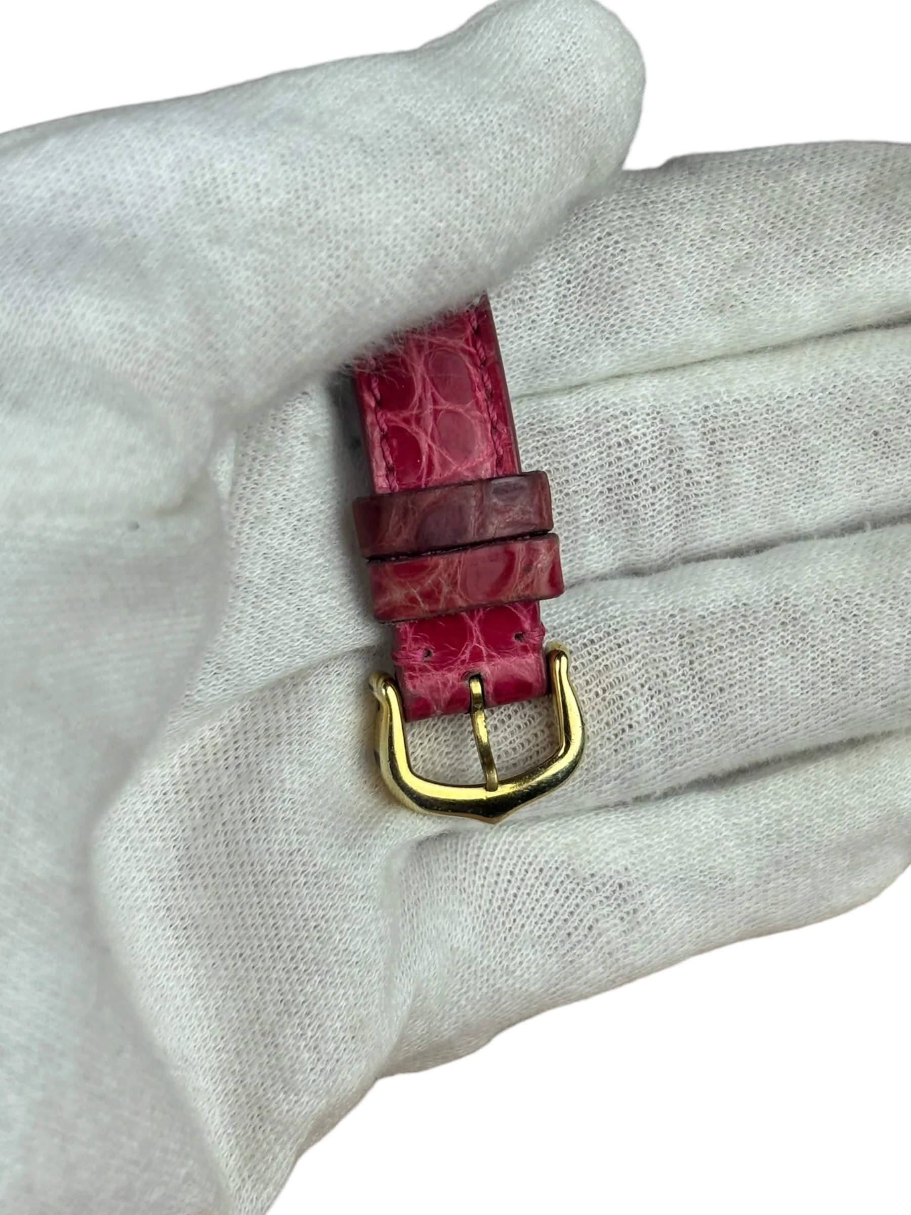Cartier Must De Vendome Cream Dial Pink Strap - Image 4