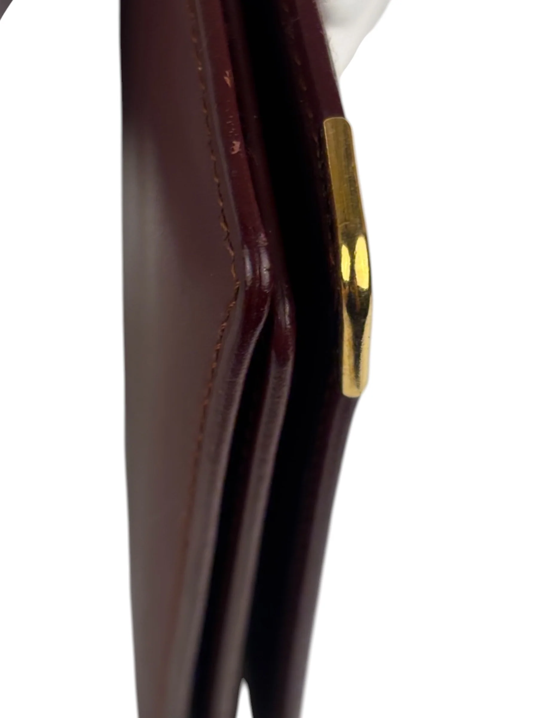 Cartier Vintage Burgundy Leather Wallet - Image 12