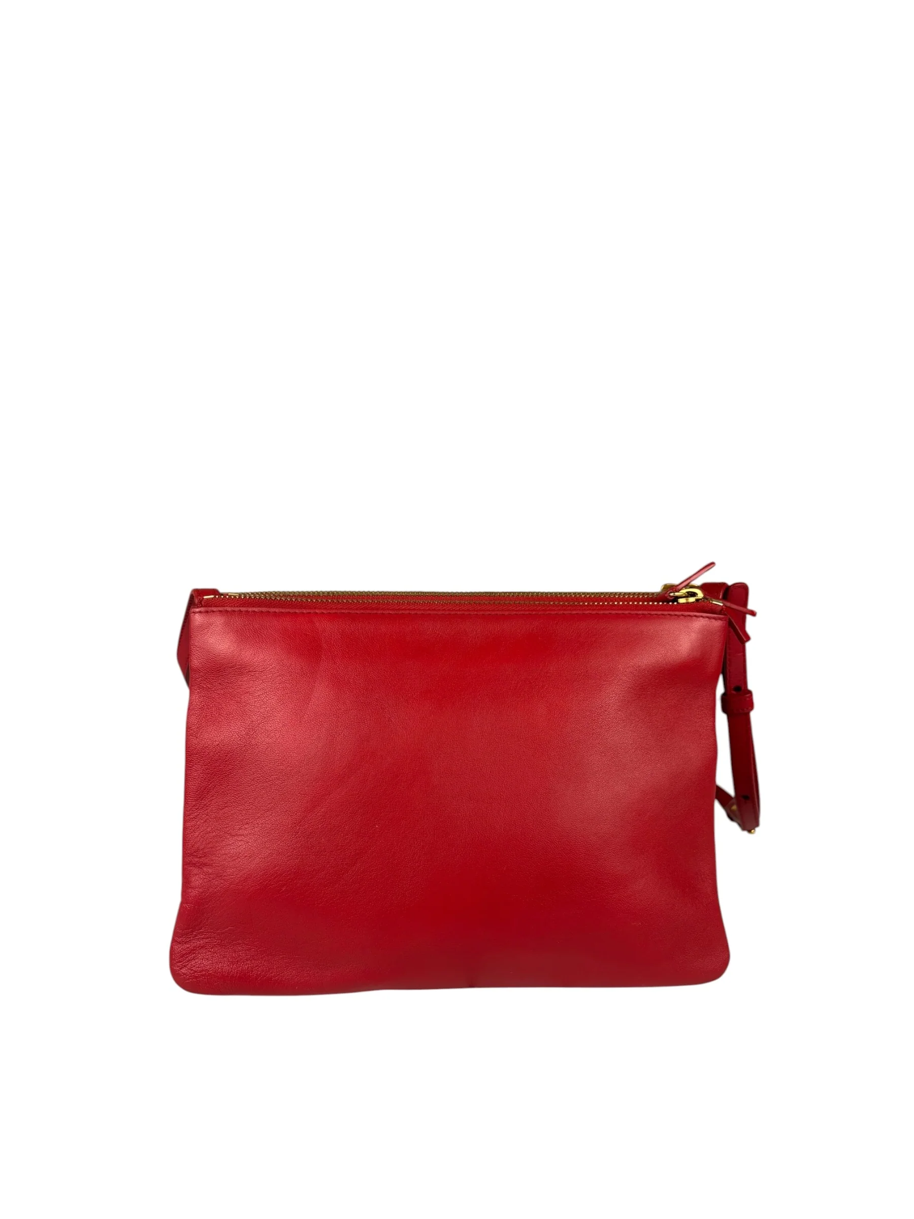 Celine Red Leather The Row 90's Shoulder Bag - Image 2