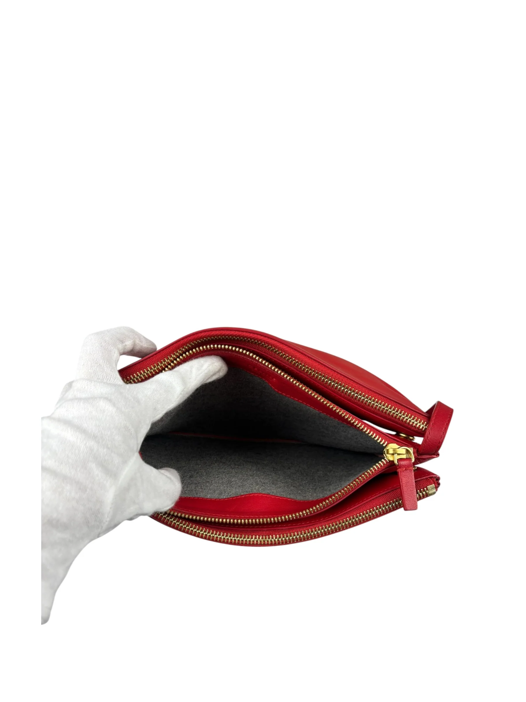 Celine Red Leather The Row 90's Shoulder Bag - Image 4