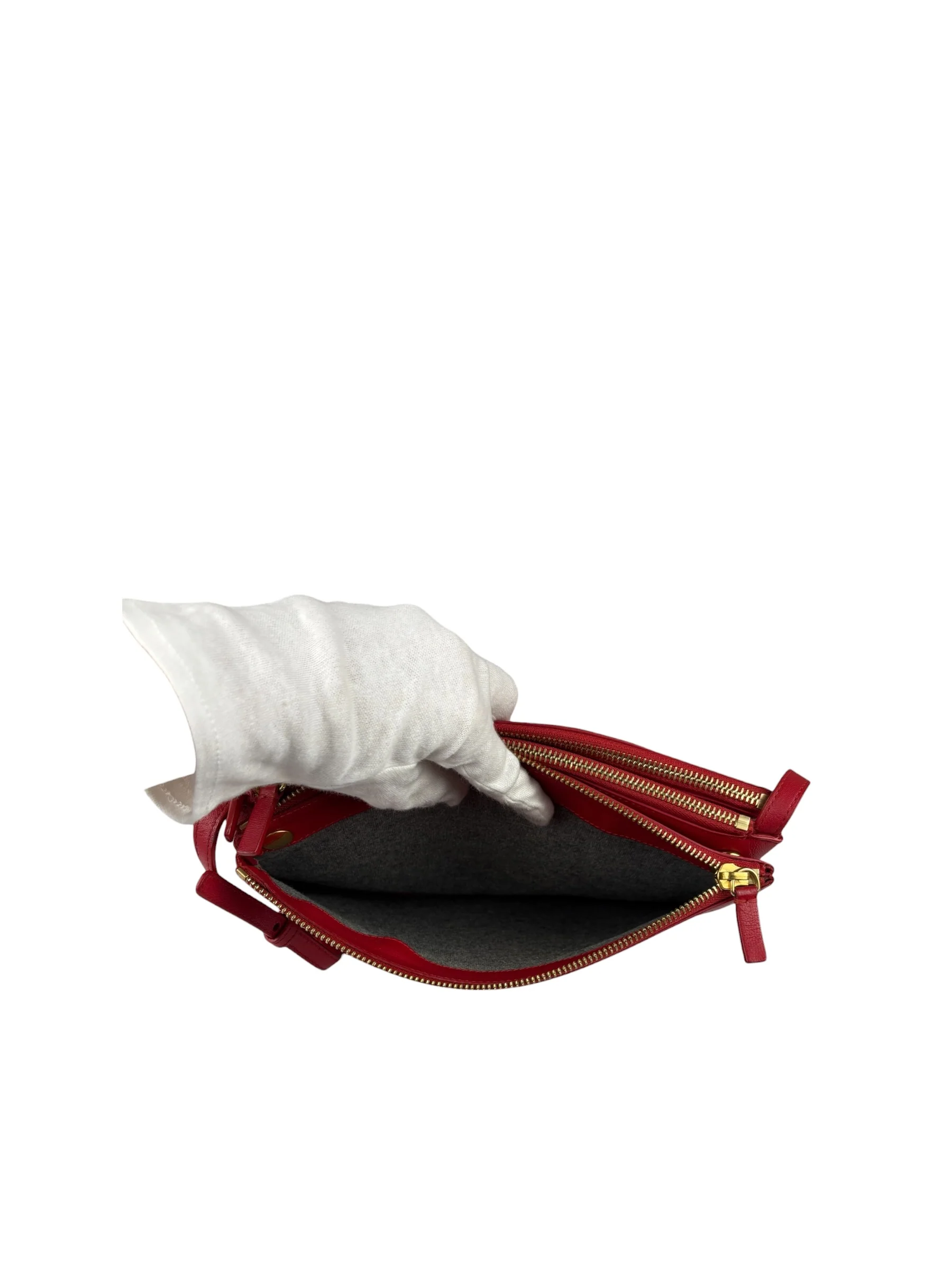 Celine Red Leather The Row 90's Shoulder Bag - Image 5