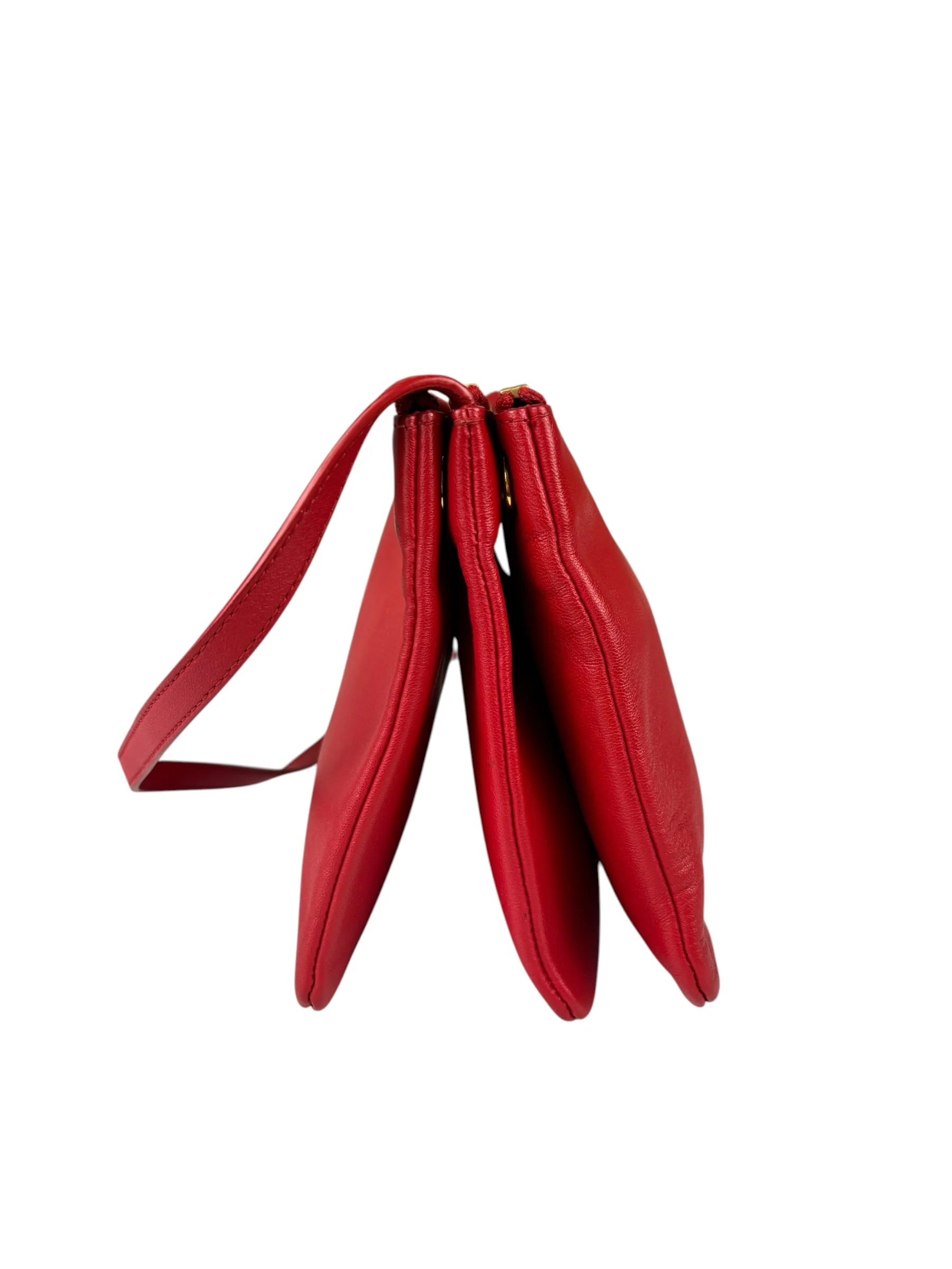 Celine Red Leather The Row 90's Shoulder Bag - Image 9