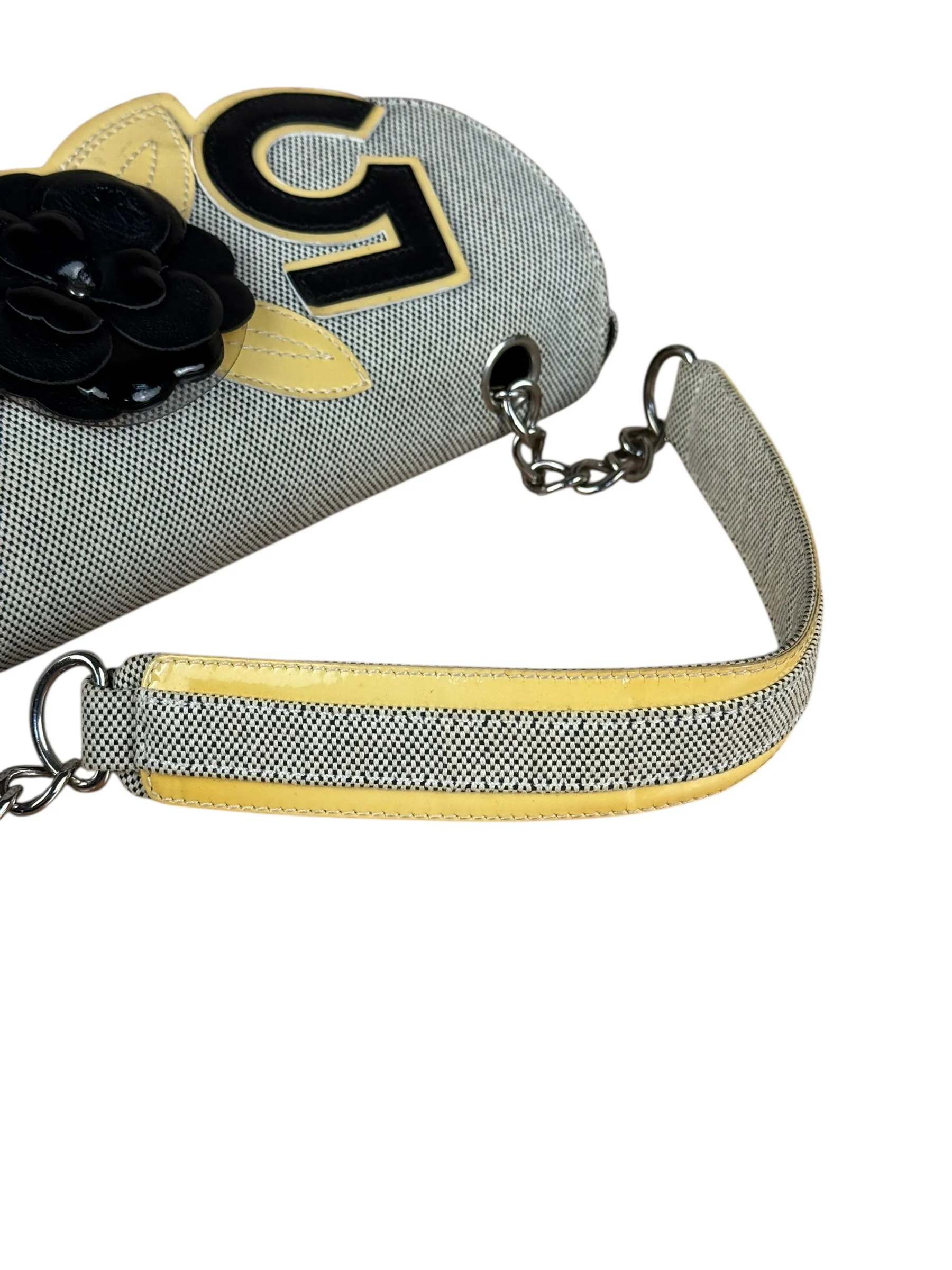 Chanel 2005 Canvas Camellia No. 5 Flap Shoulder Bag - Image 16