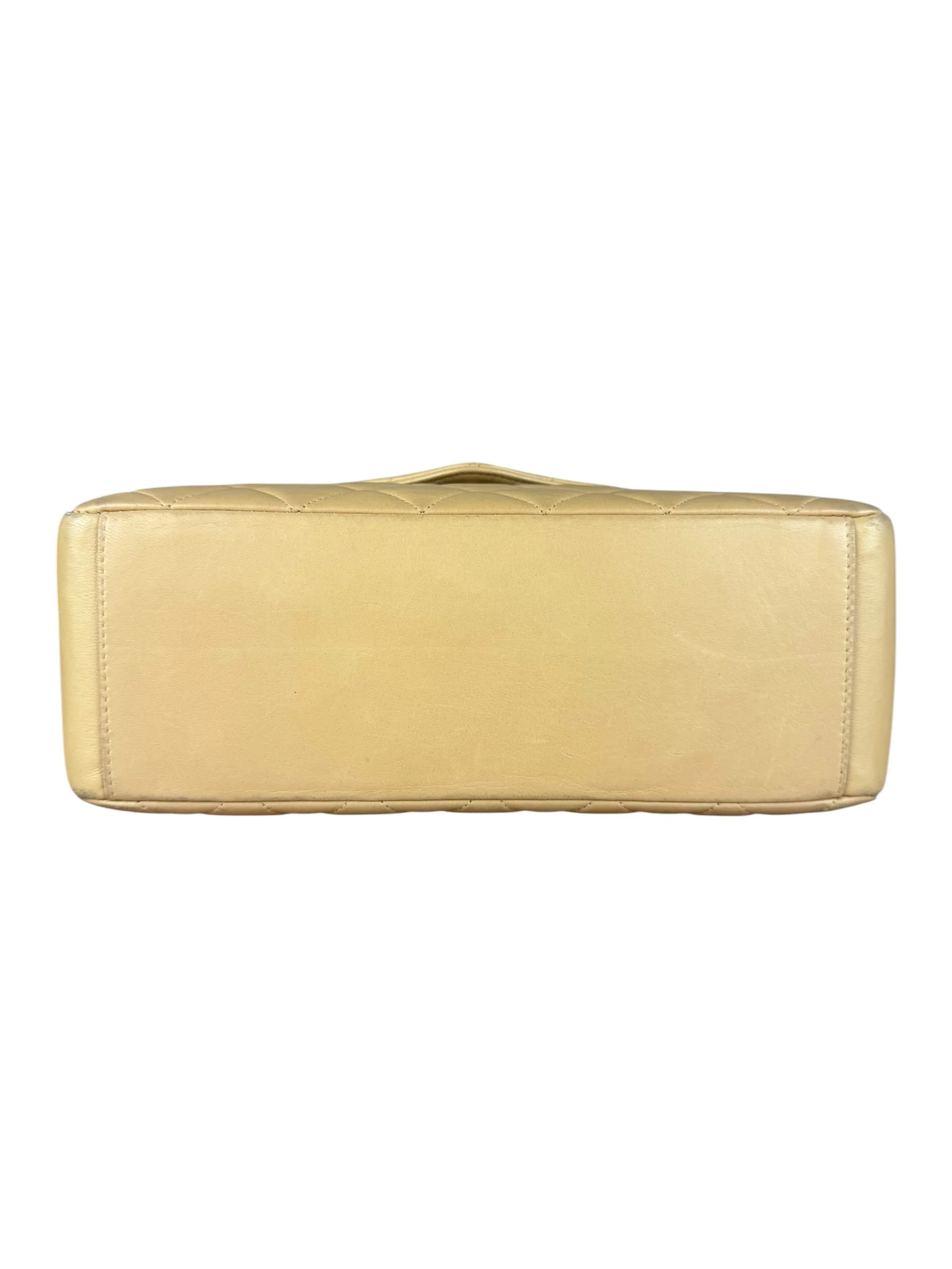 Chanel Beige Quilted Leather Envelope Flap Bag 1997 - Image 12