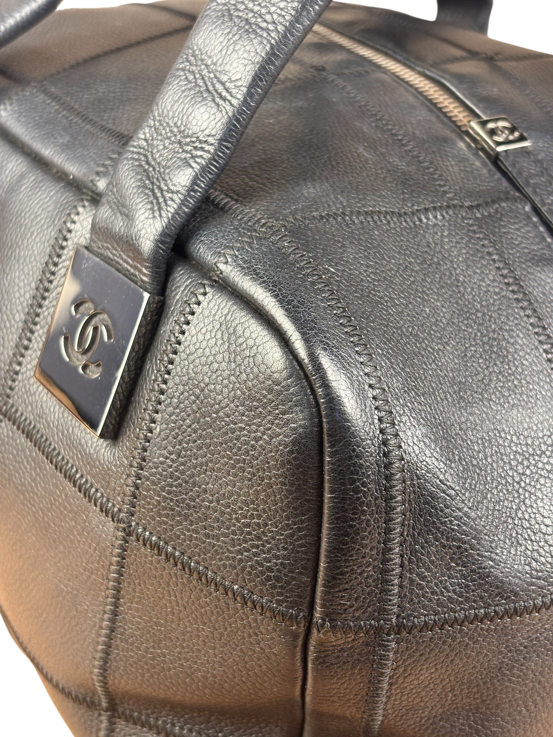 Chanel Black Chocolate Bar Bowling Hand Bag - 2003 - Image 18
