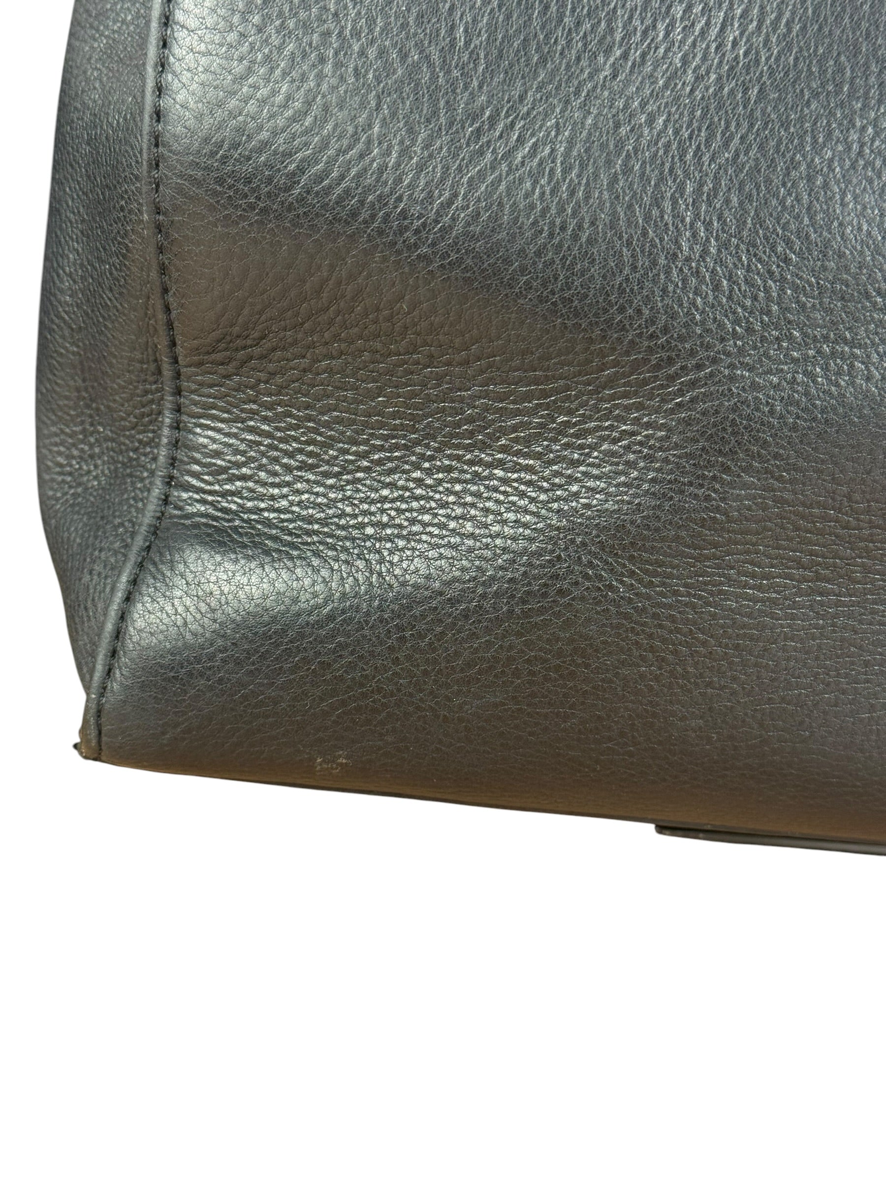 Chanel Black Leather Front Pocket Chain Tote 1998 - Image 15