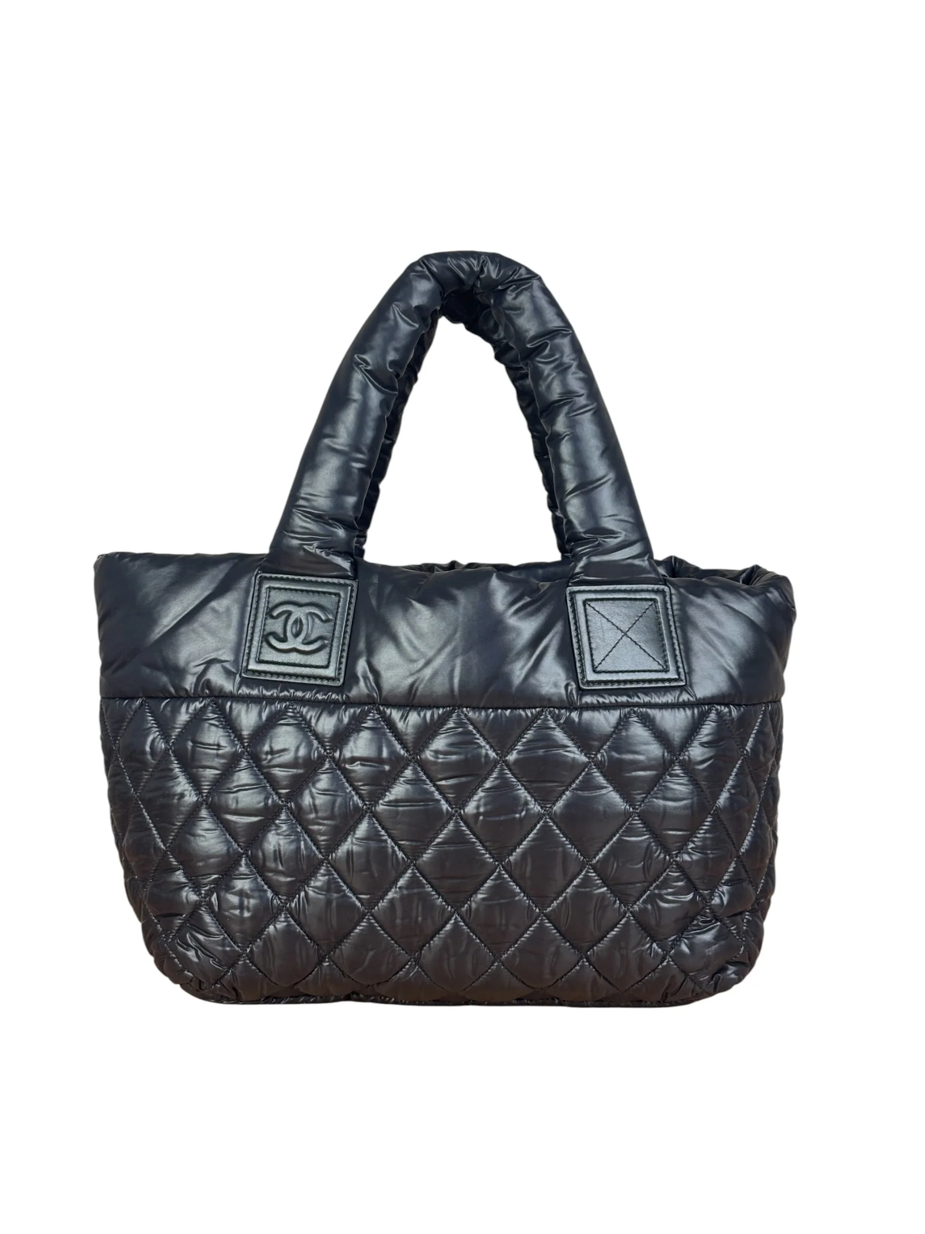 Chanel Black Quilted Nylon Coco Cocoon Puffer Tote Bag 2011 - Image 2