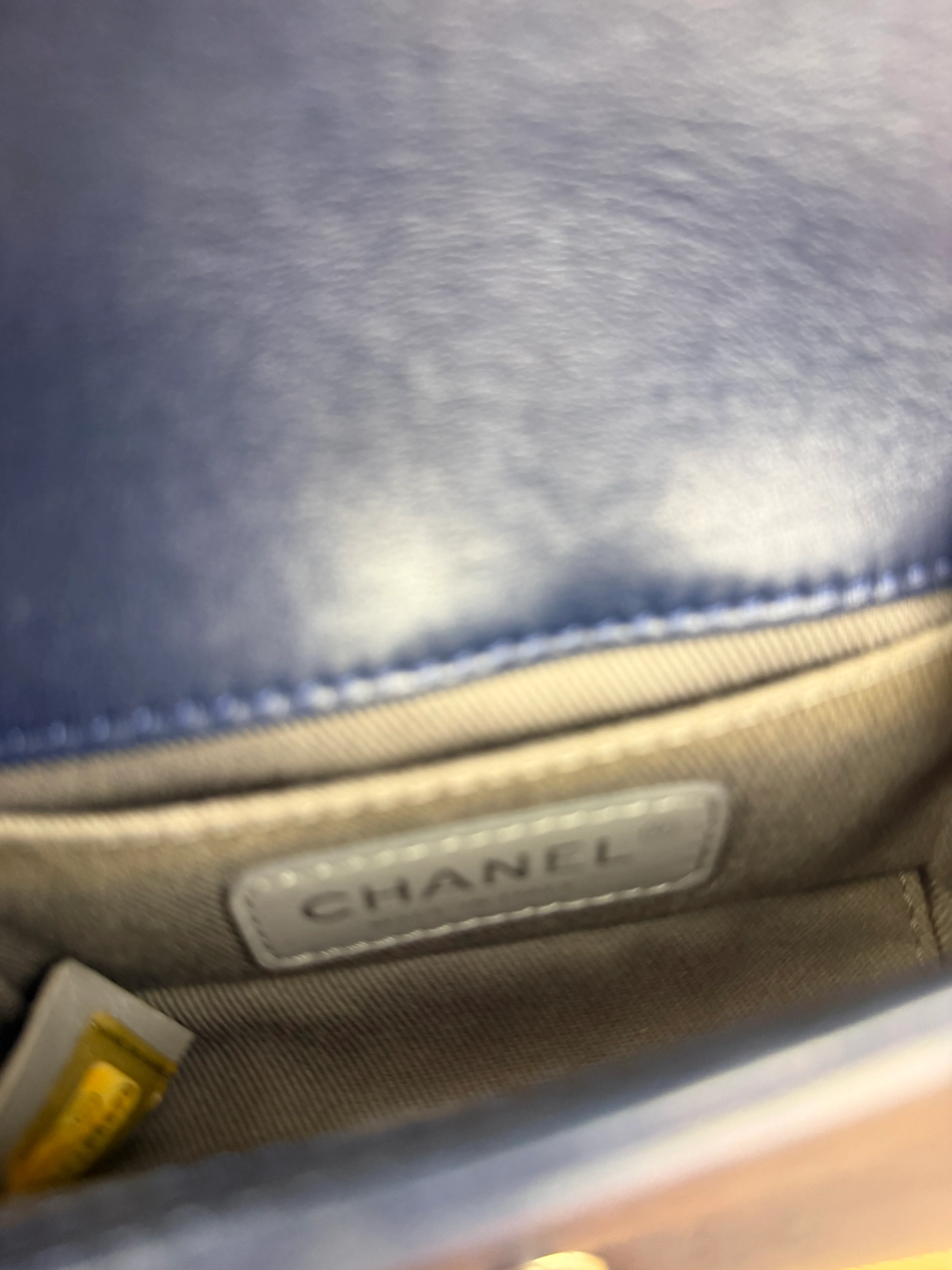 Chanel Blue Velvet Quilted Mini Boy Bag 2012 - Image 18