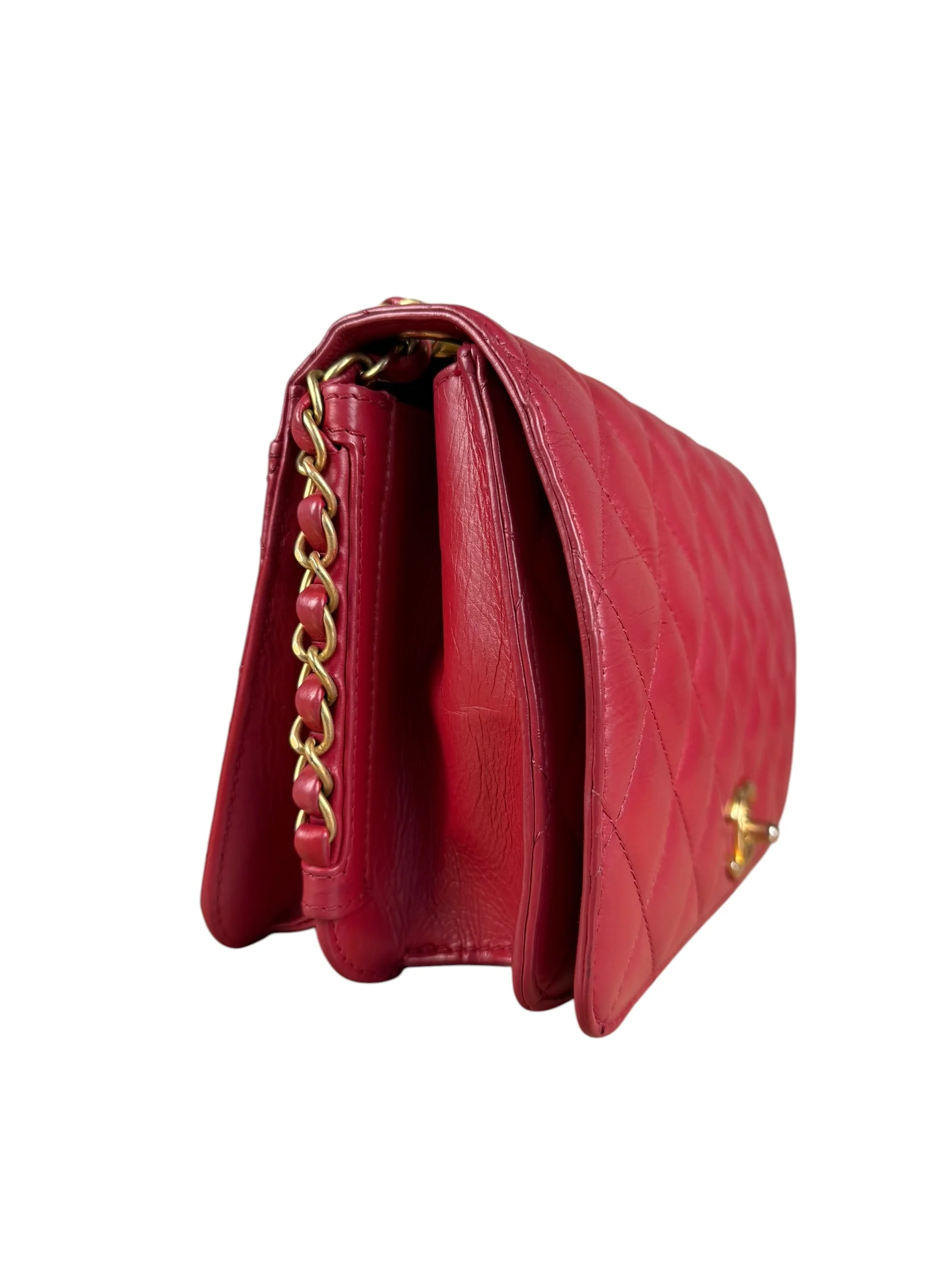 Chanel Dark Fuchsia Quilted Leather Flap Bag 2019 - Image 7