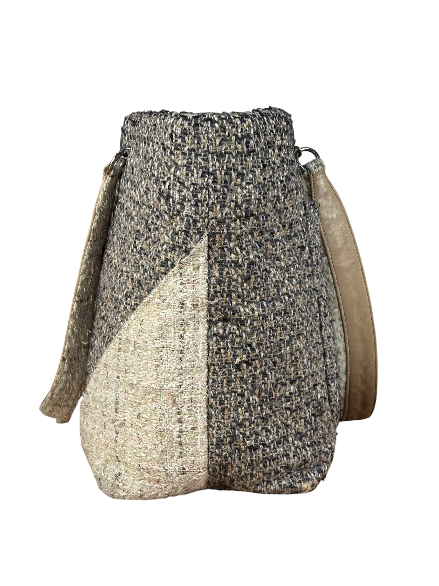Chanel Grey Tweed Cambon Line Tote Bag 2004 - Image 14