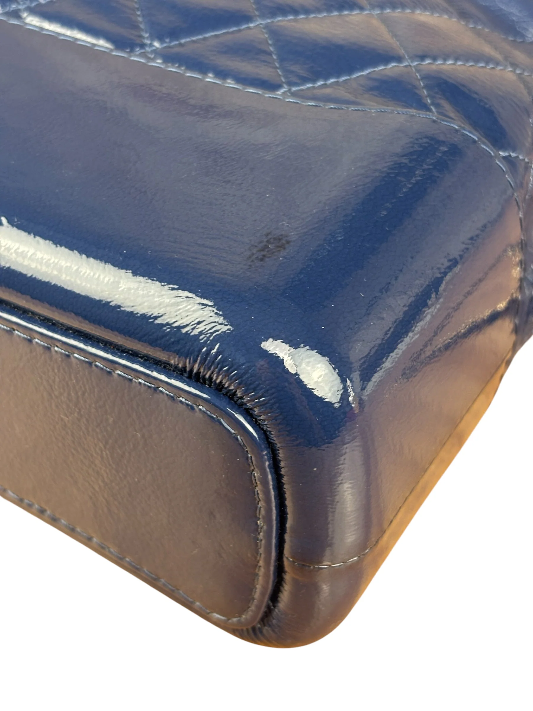 Chanel Navy Blue Leather Gabrielle Hobo Bag 2018 - Image 15