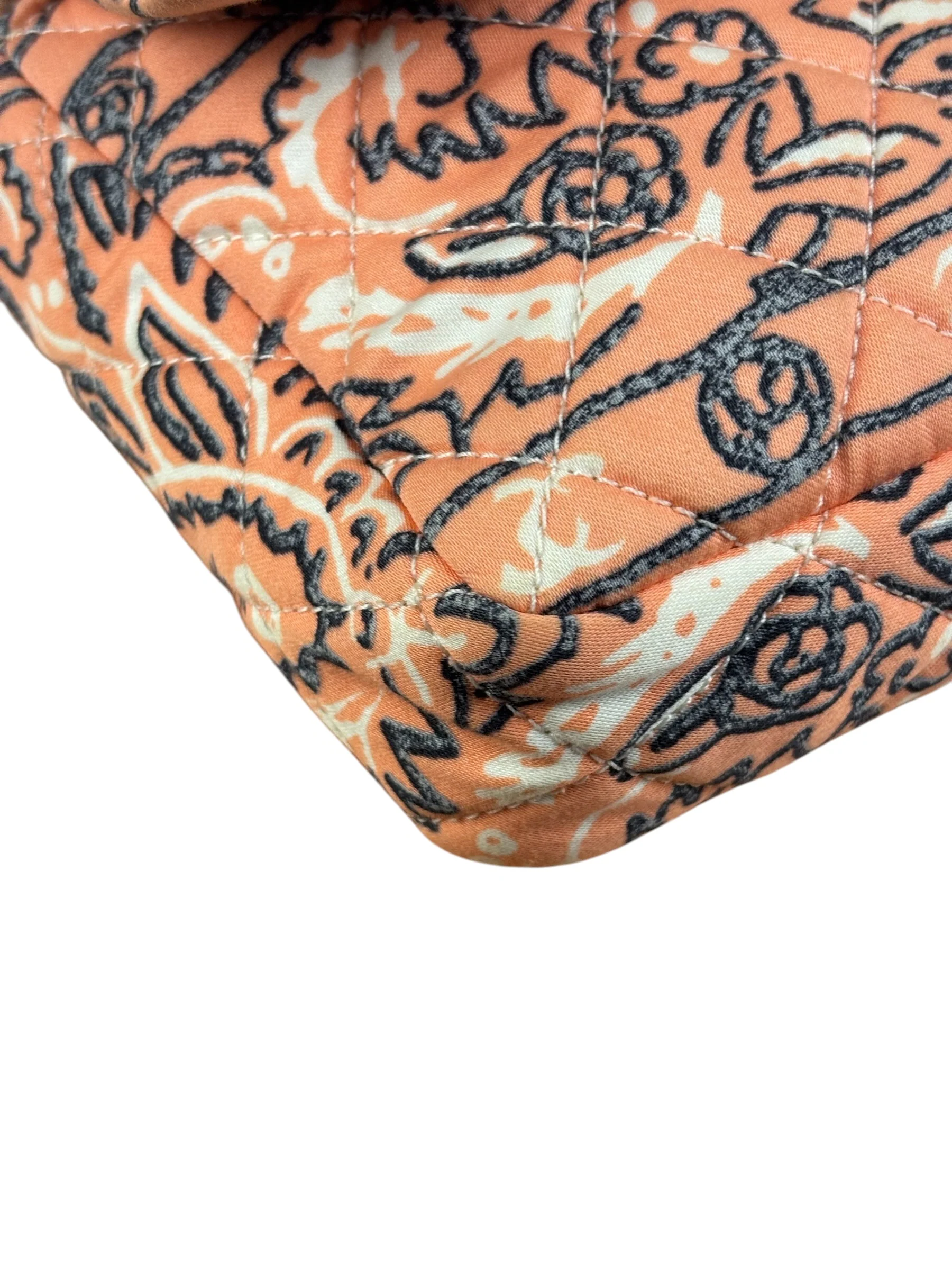Chanel Pink Paisley Bandana Print Flap Bag - Image 9