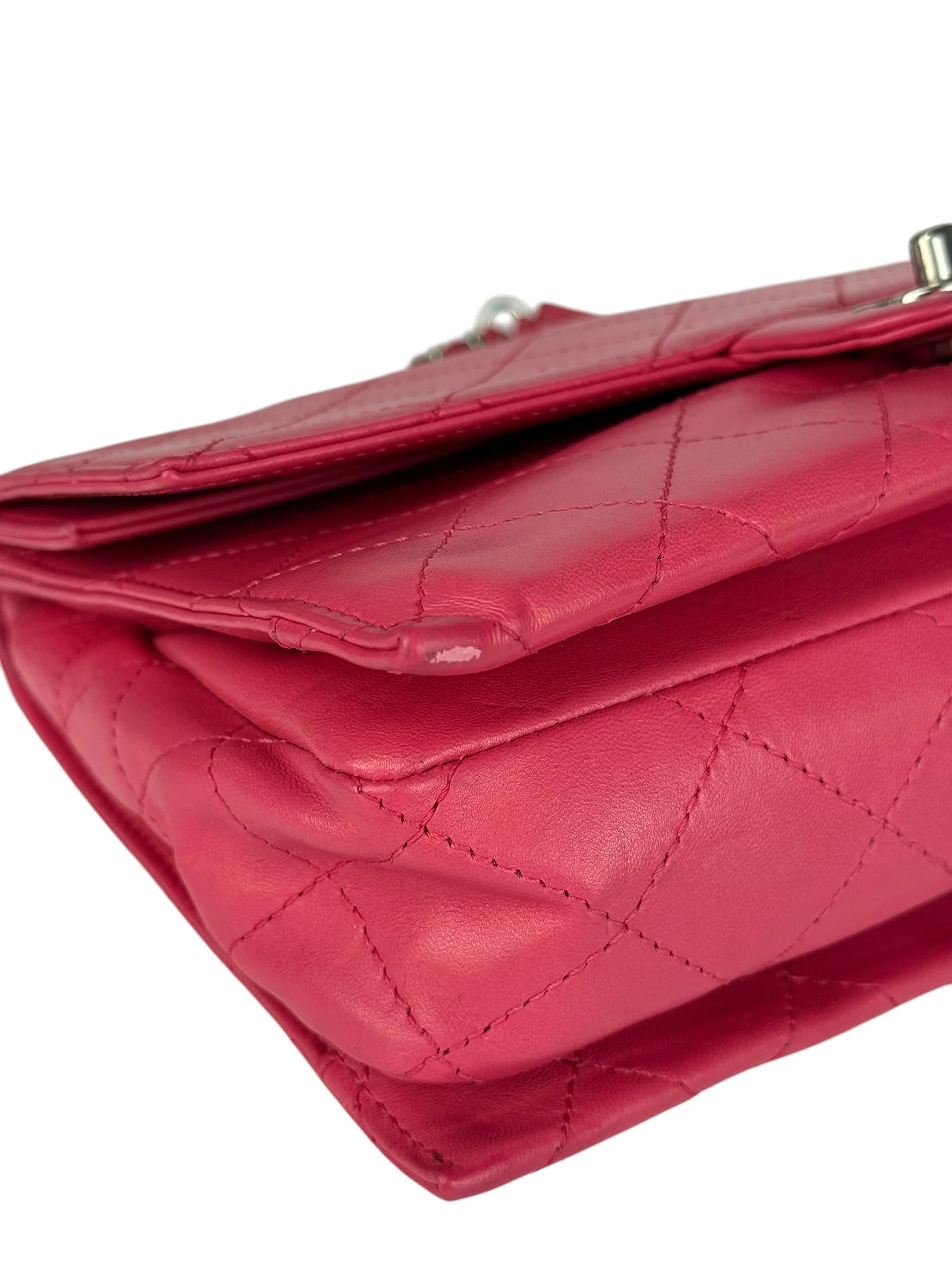Chanel Pink Quilted Leather Accordion Flap Bag 2014 - Image 15