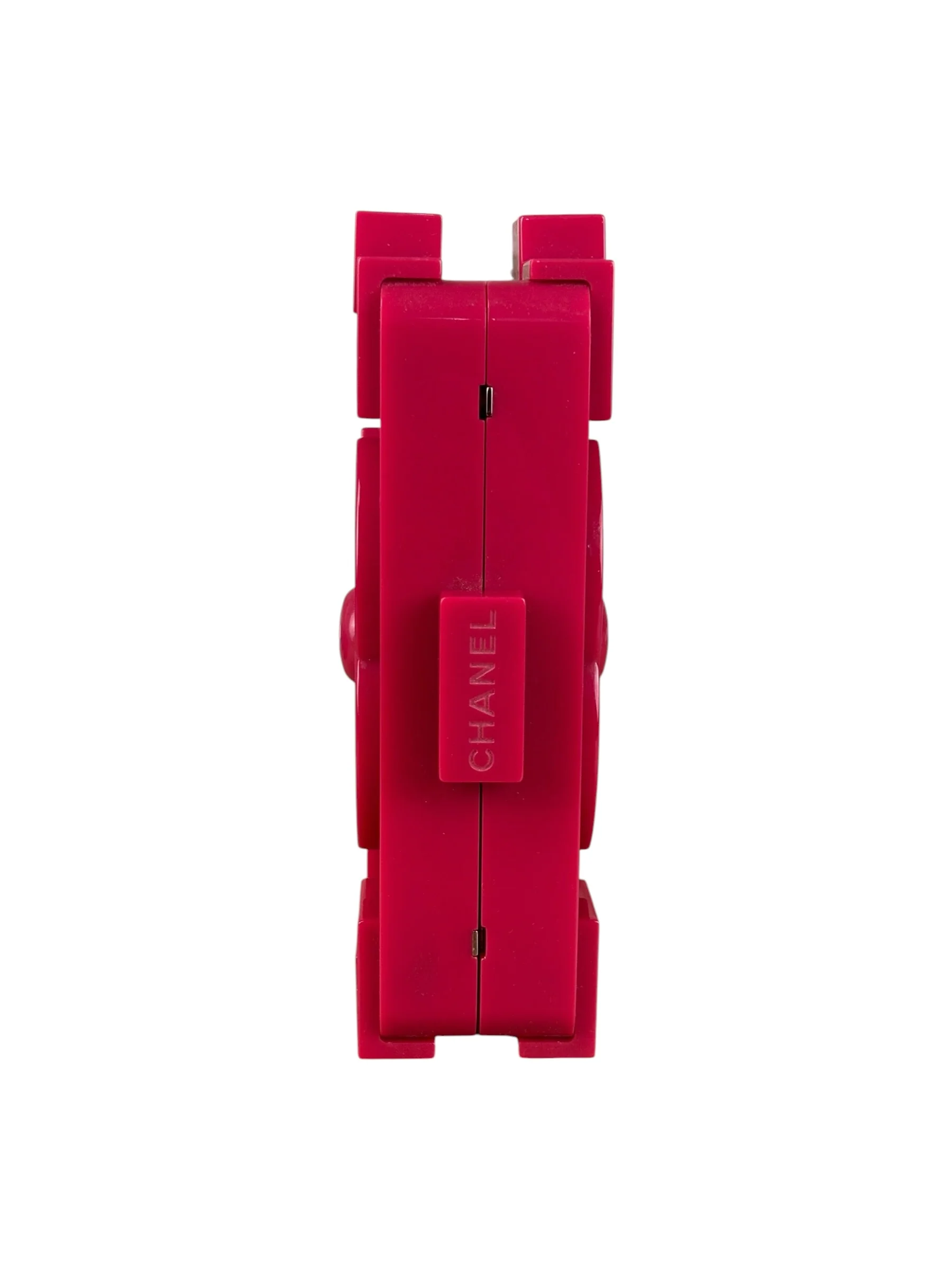 Chanel Rare Pink Plexi Brick Lego Clutch/Shoulder Bag 2014 - Image 12