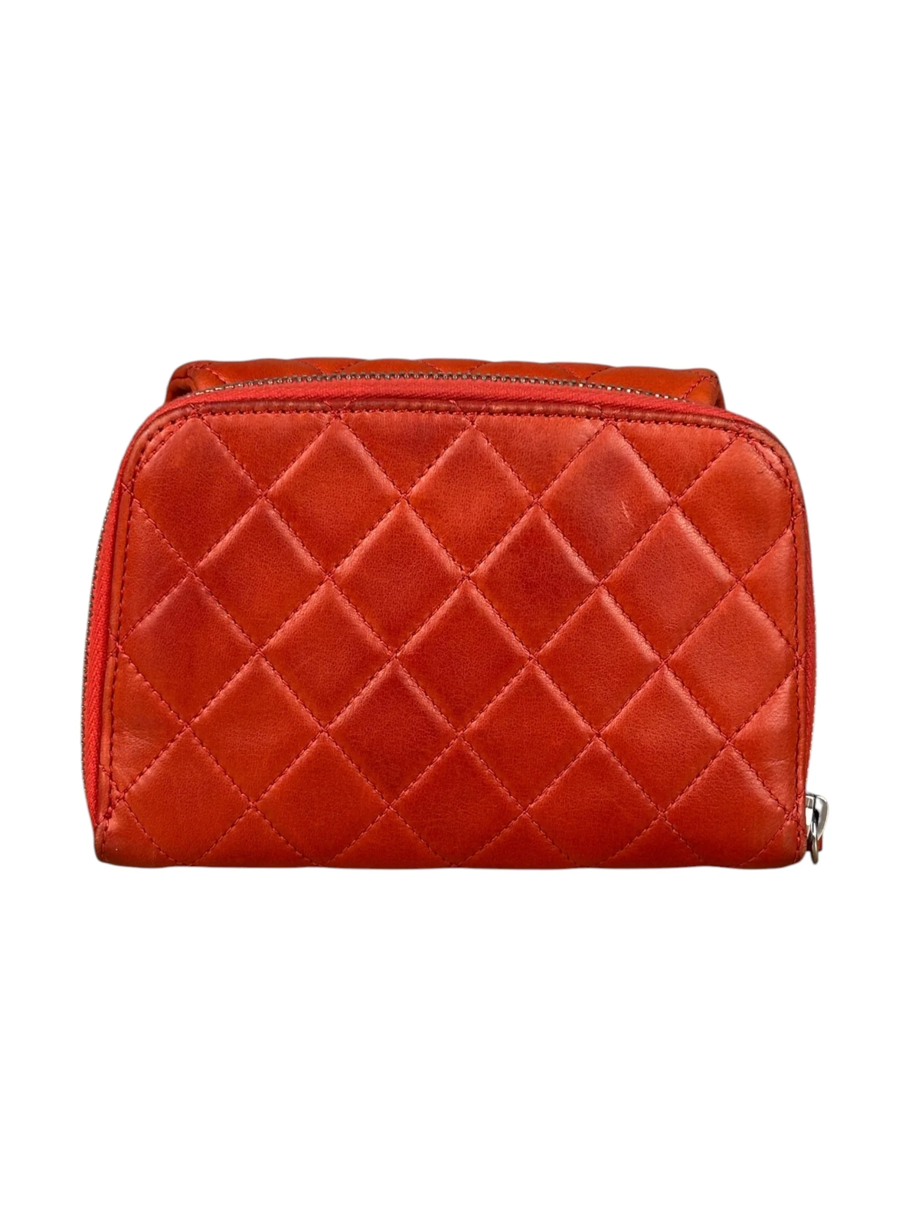 Chanel Red Quilted Mini Flap Wallet on Chain Bag 2011 - Image 4