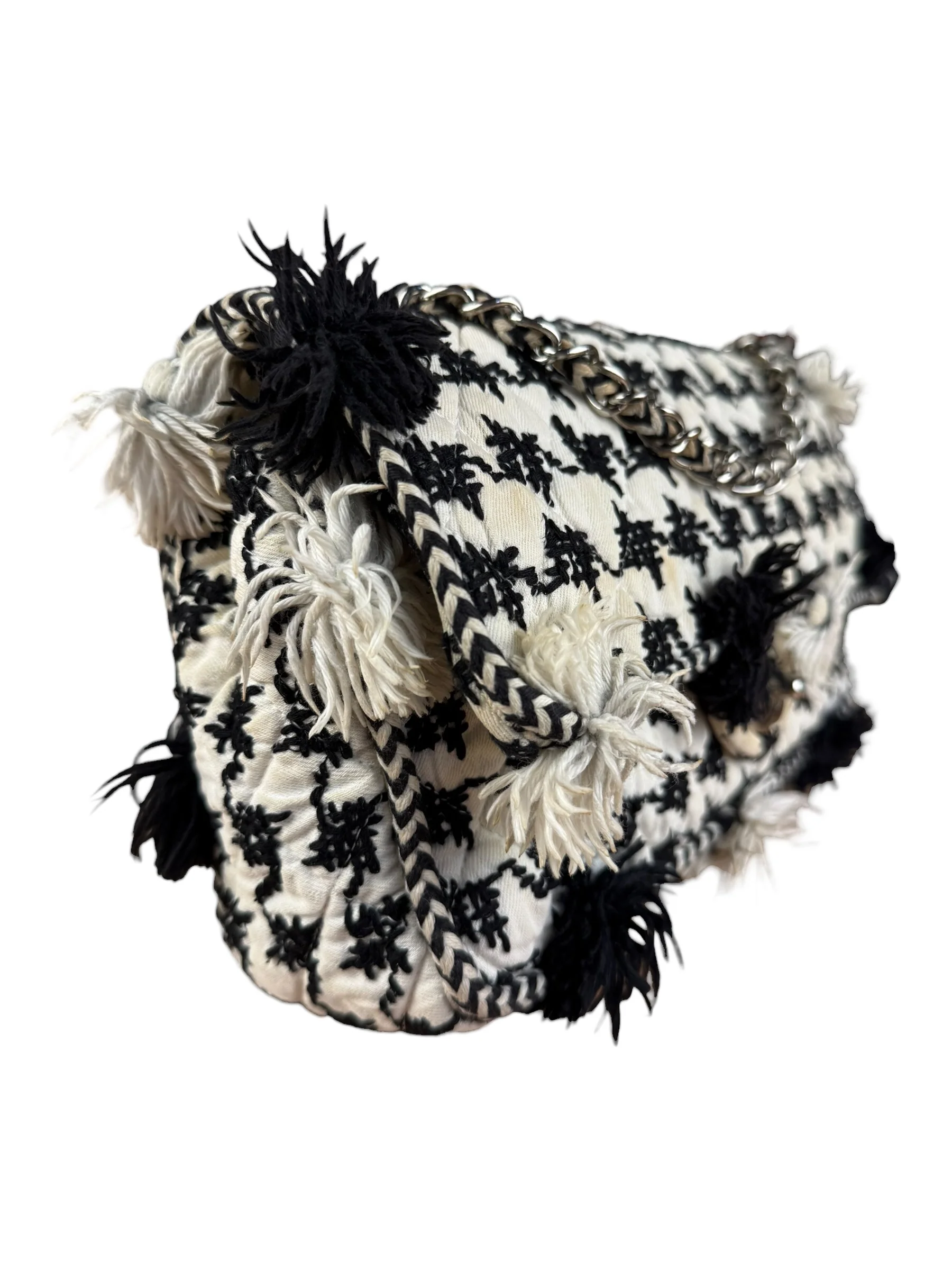 Chanel Tweed Woven Medium Classic Double Flap Bag 2014 - Image 9