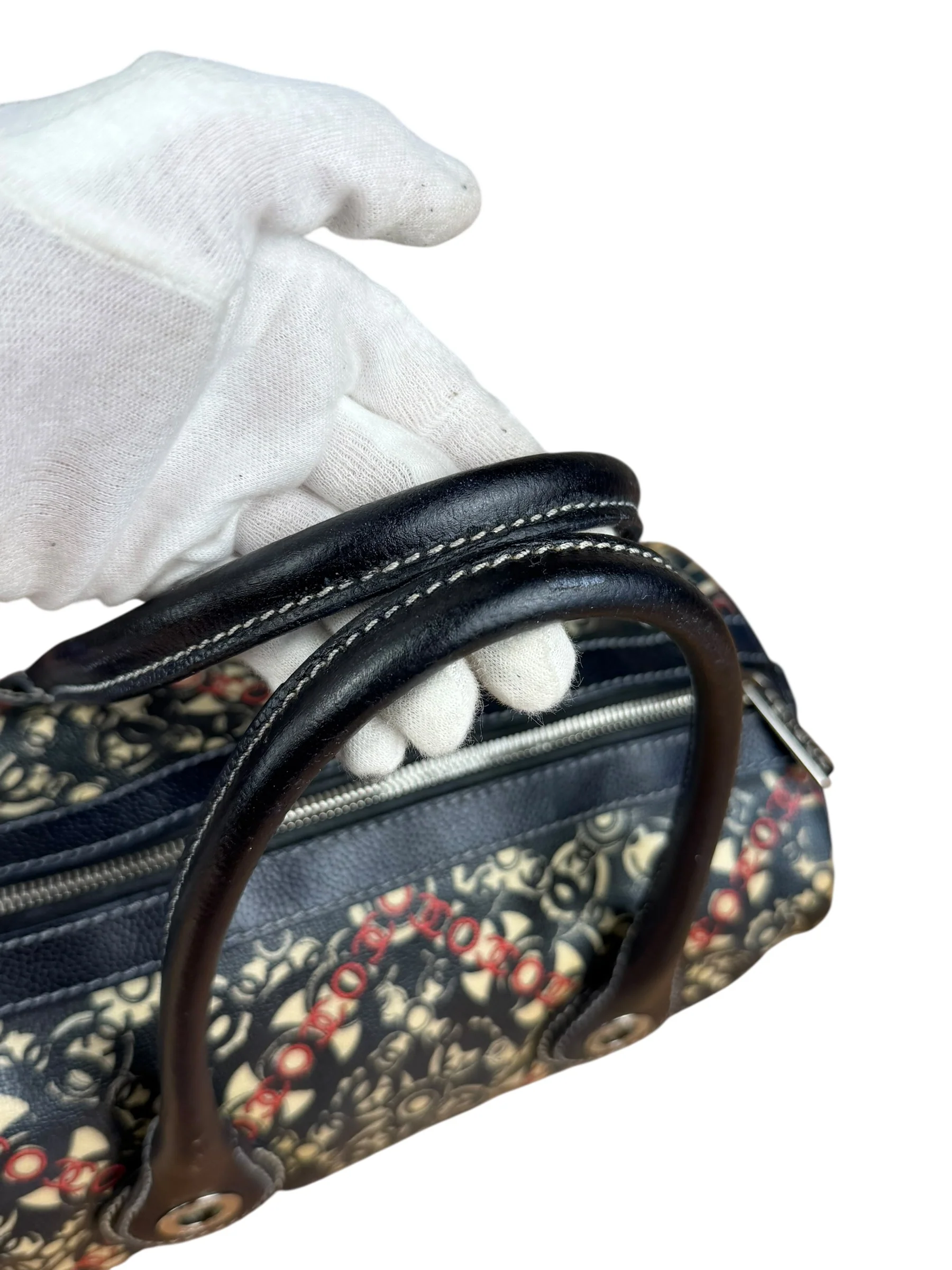 Chanel Vintage Coco Optic Bowler Bag 2006 - Image 4