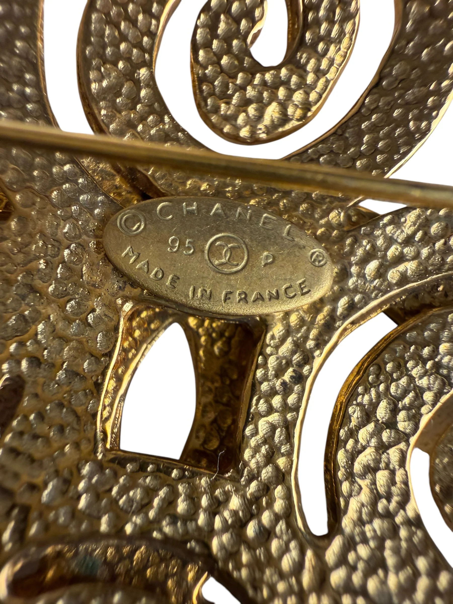 Chanel Vintage Spring Swirl/Sprial Cross Cc Brooch 95P 1995 - Image 6