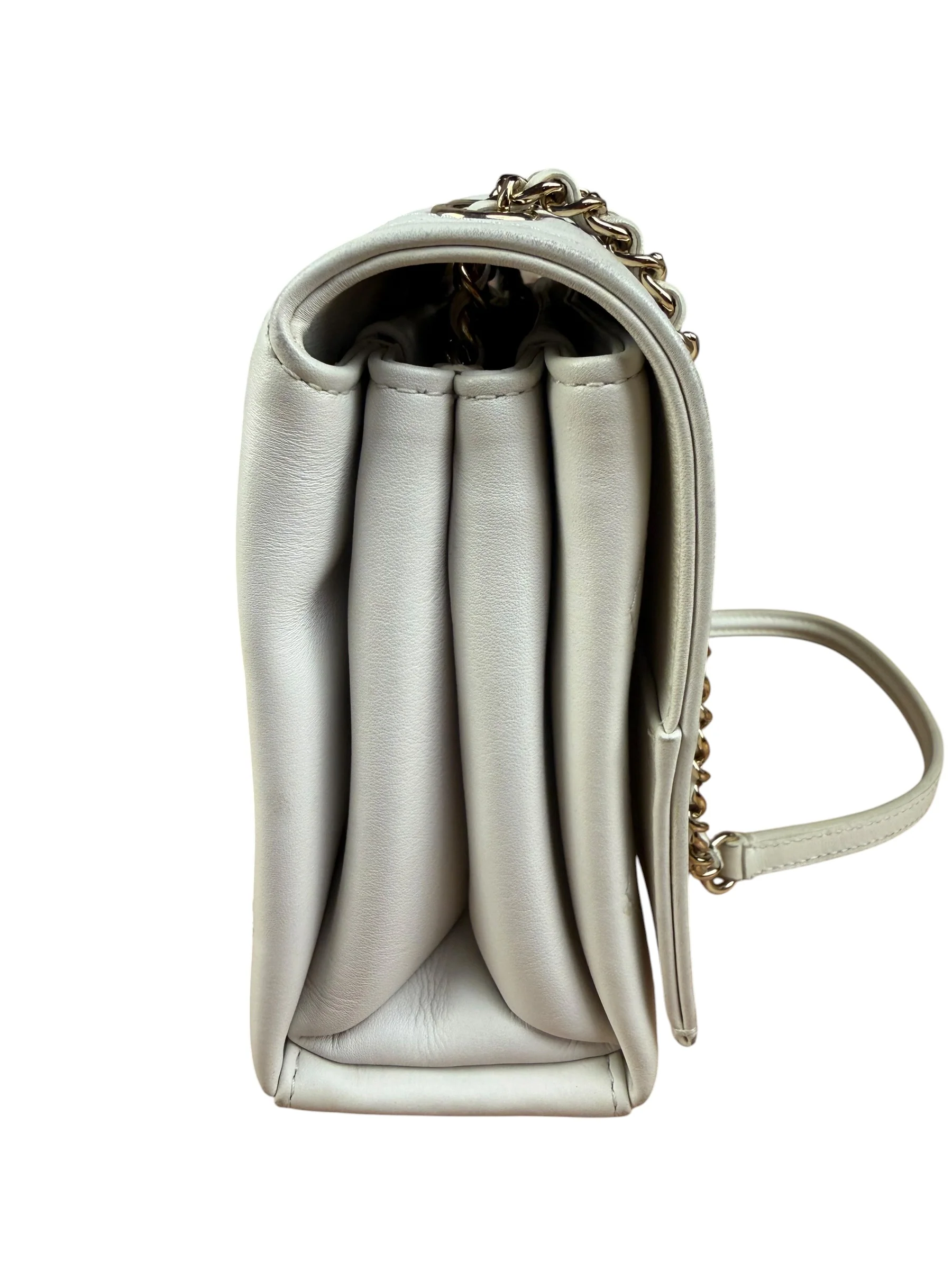 Chanel White Leather Mini Shoulder Bag 1992 - Image 8