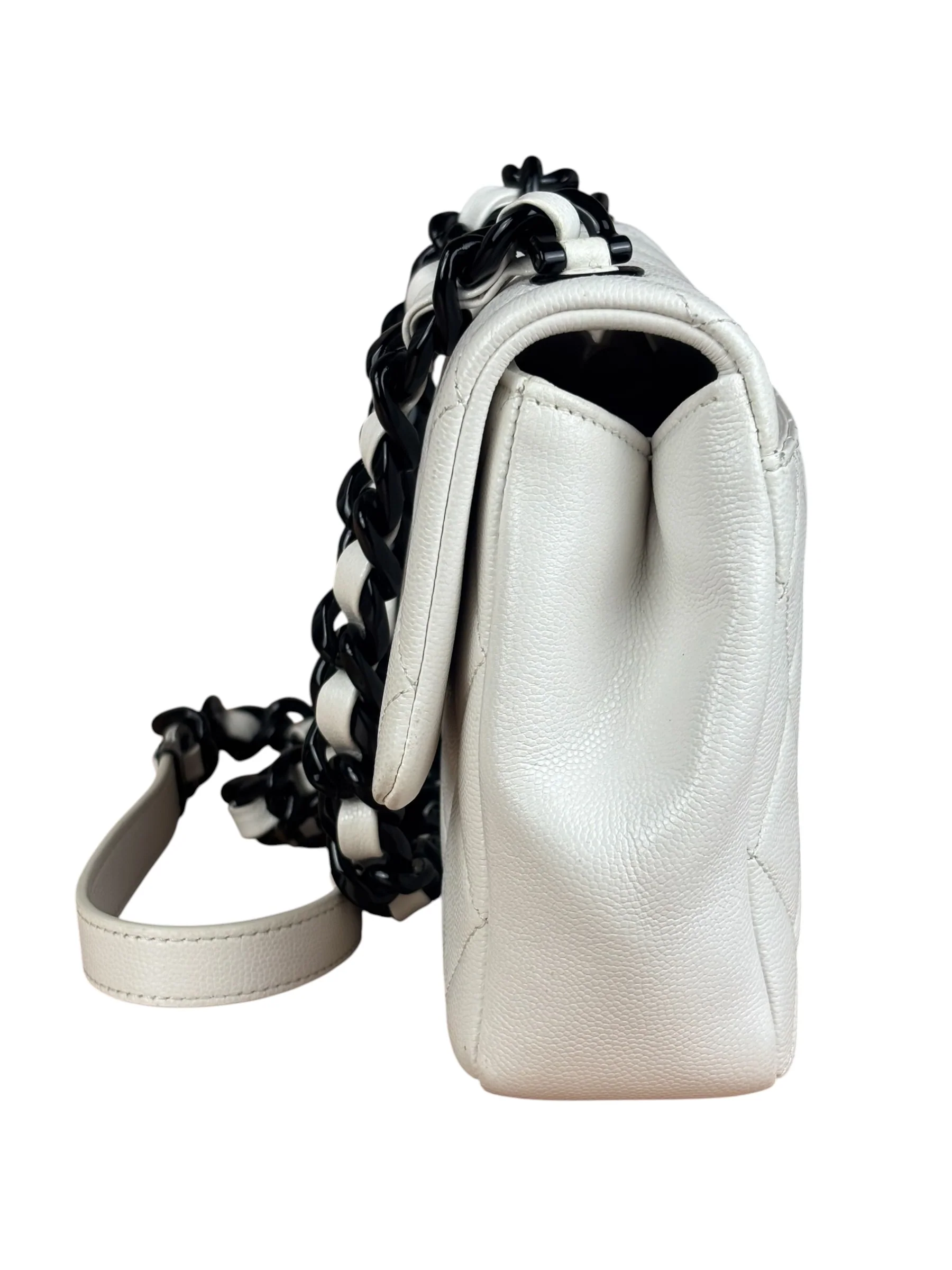 Chanel White Leather My Everything Flap Shoulder Bag 2020 - Image 13