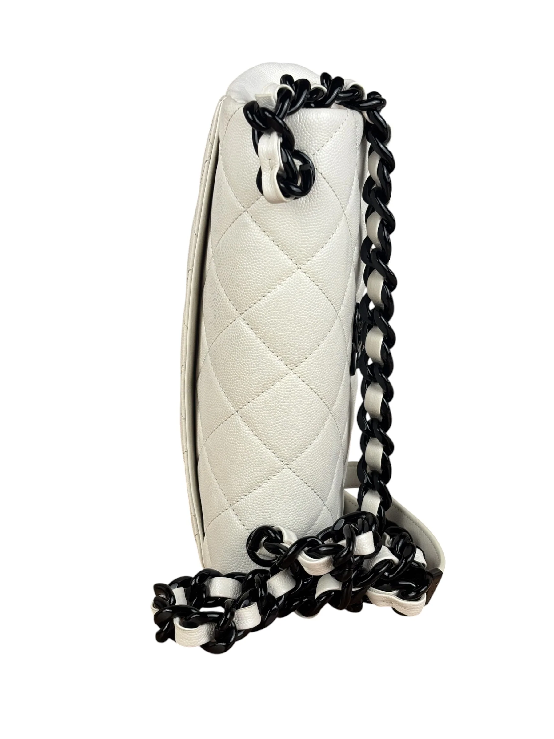 Chanel White Leather My Everything Flap Shoulder Bag 2020 - Image 15