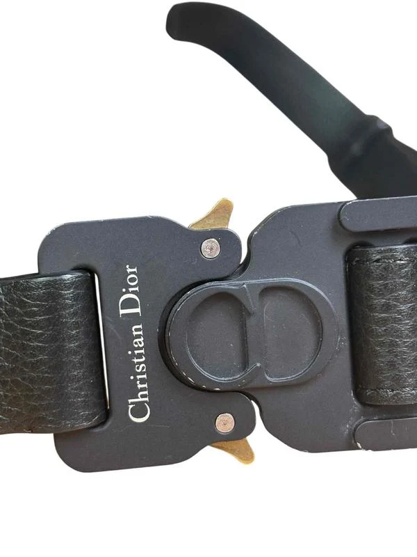 Christian Dior Saddle Belt Bag Navy Oblique Canvas - Image 3