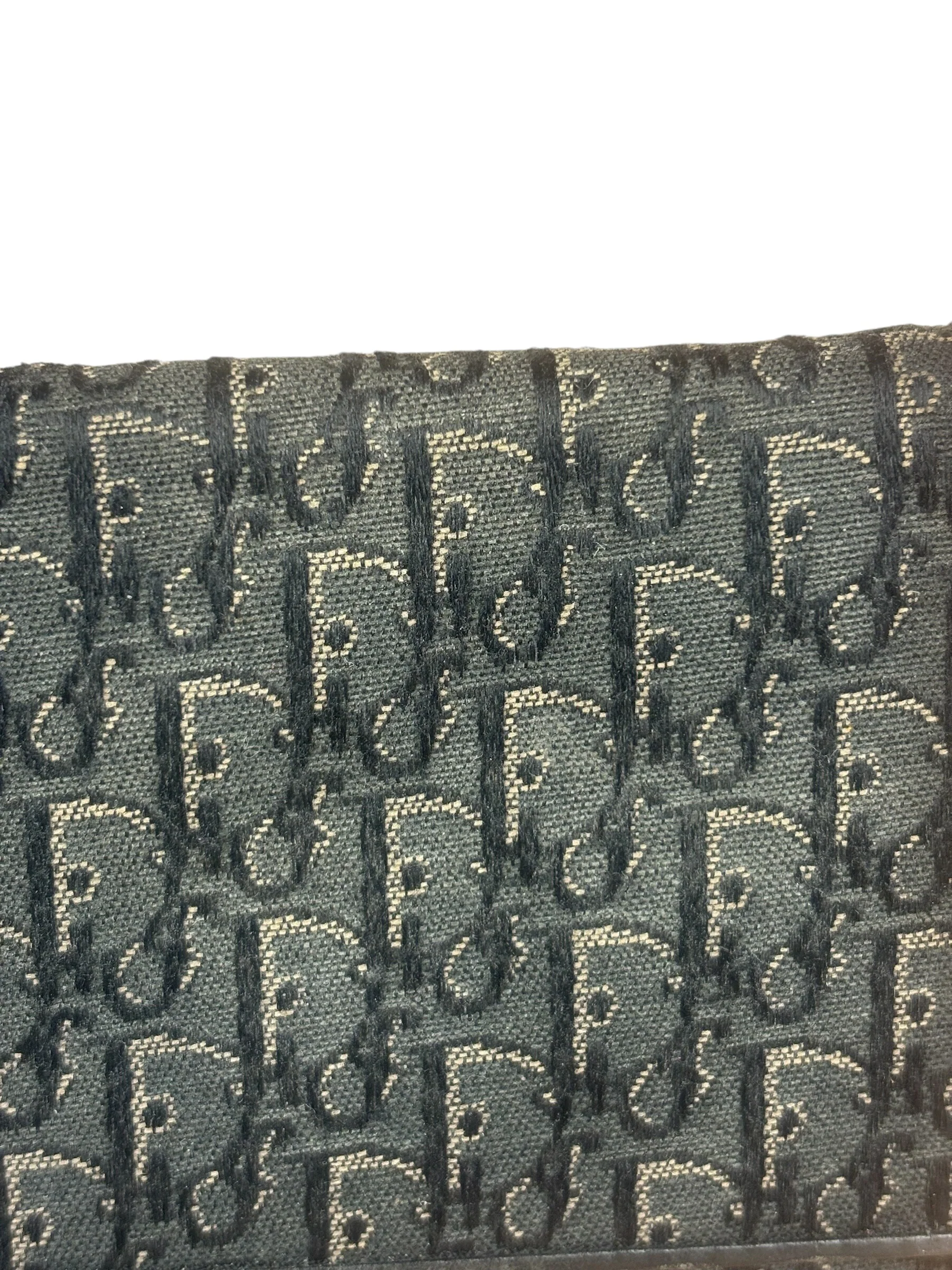 Christian Dior Vintage Black Canvas Trotter Long Wallet - Image 12