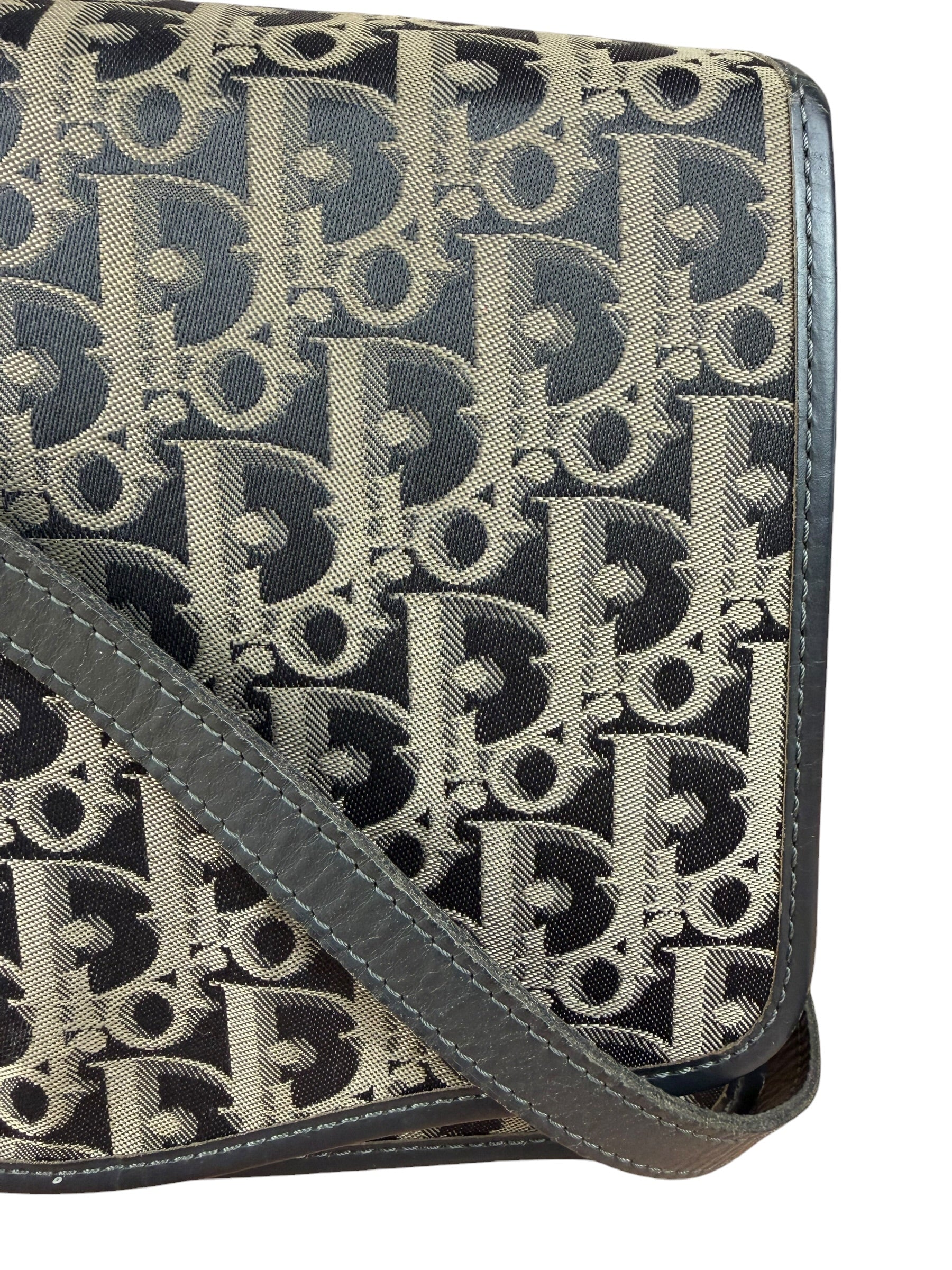 Christian Dior Vintage Monogram Trotter Messenger Bag - Image 3