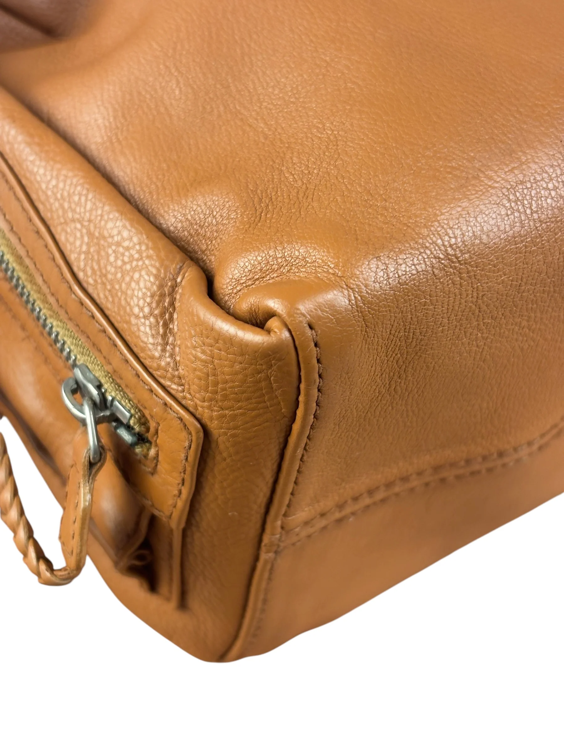 Christian Dior Vintage Tan Brown Leather Flight Medium - Image 10