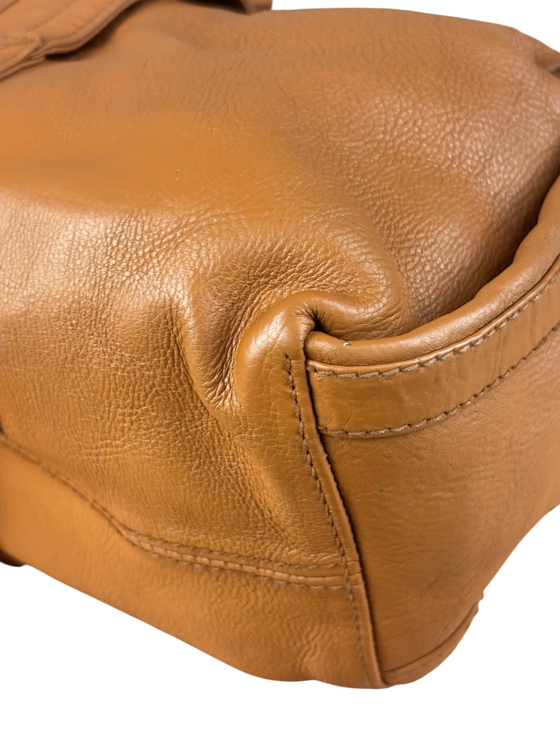 Christian Dior Vintage Tan Brown Leather Flight Medium - Image 7
